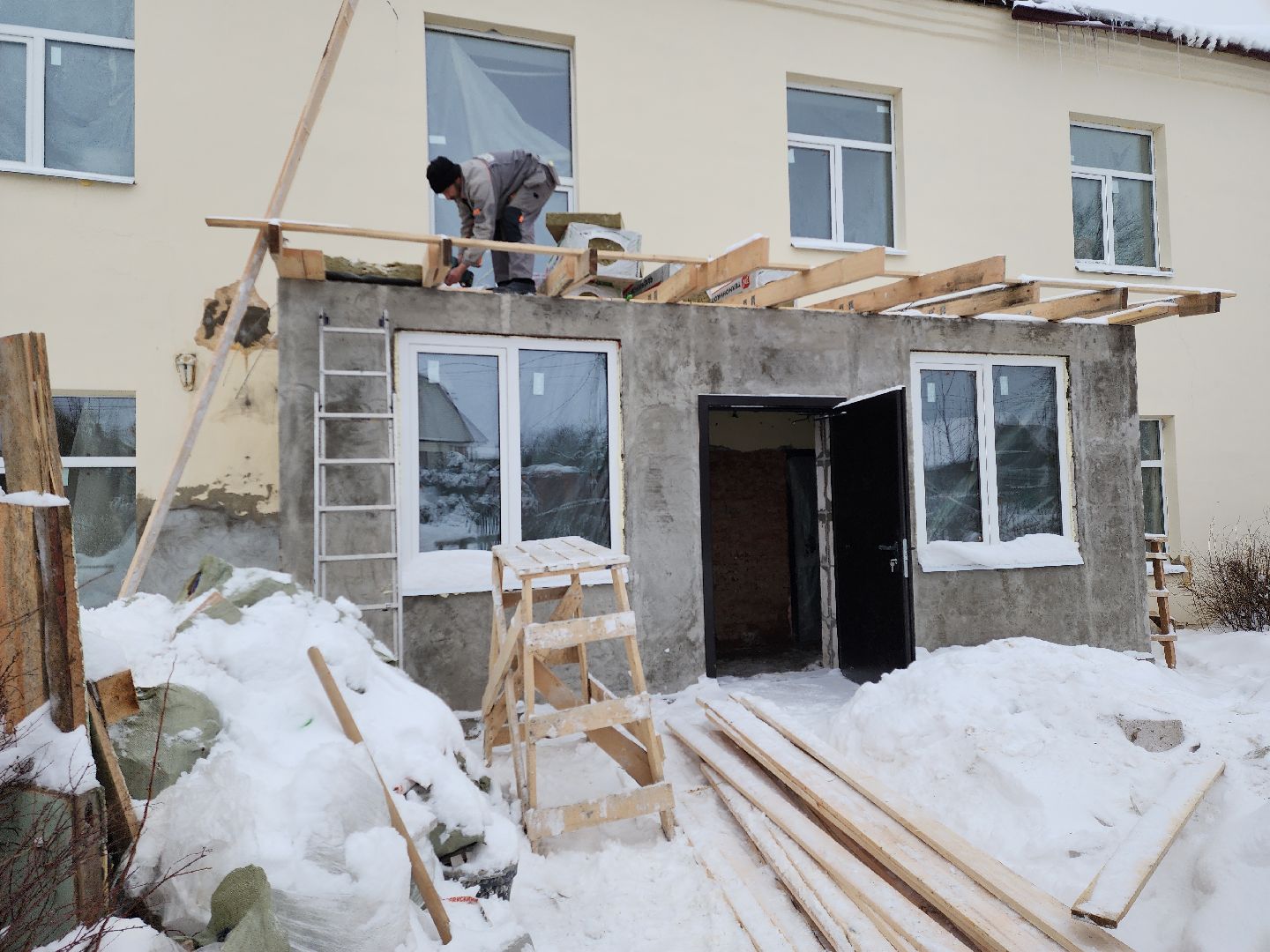 ремонт поликлиники, руза, рузский городской округ, здравоохранение, медицина, капитальныей ремонт, московская область, вертикалки,