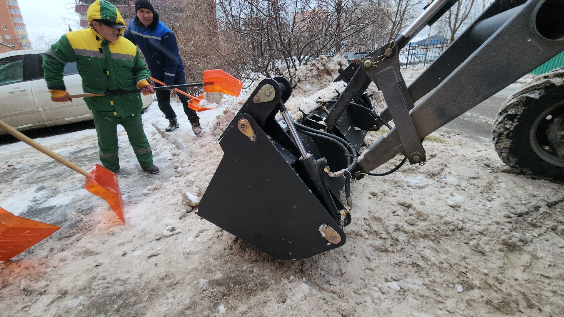 люберцы, уборка снега, управляющая компания, спецтехника, вертикалка,