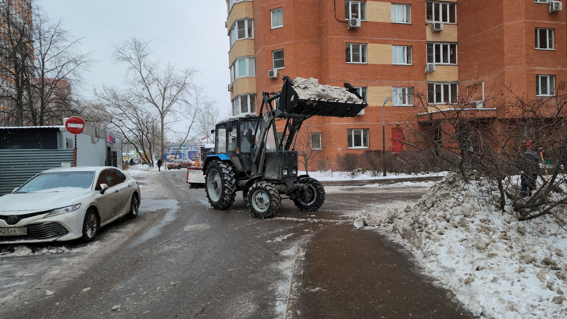 люберцы, уборка снега, управляющая компания, спецтехника, вертикалка,
