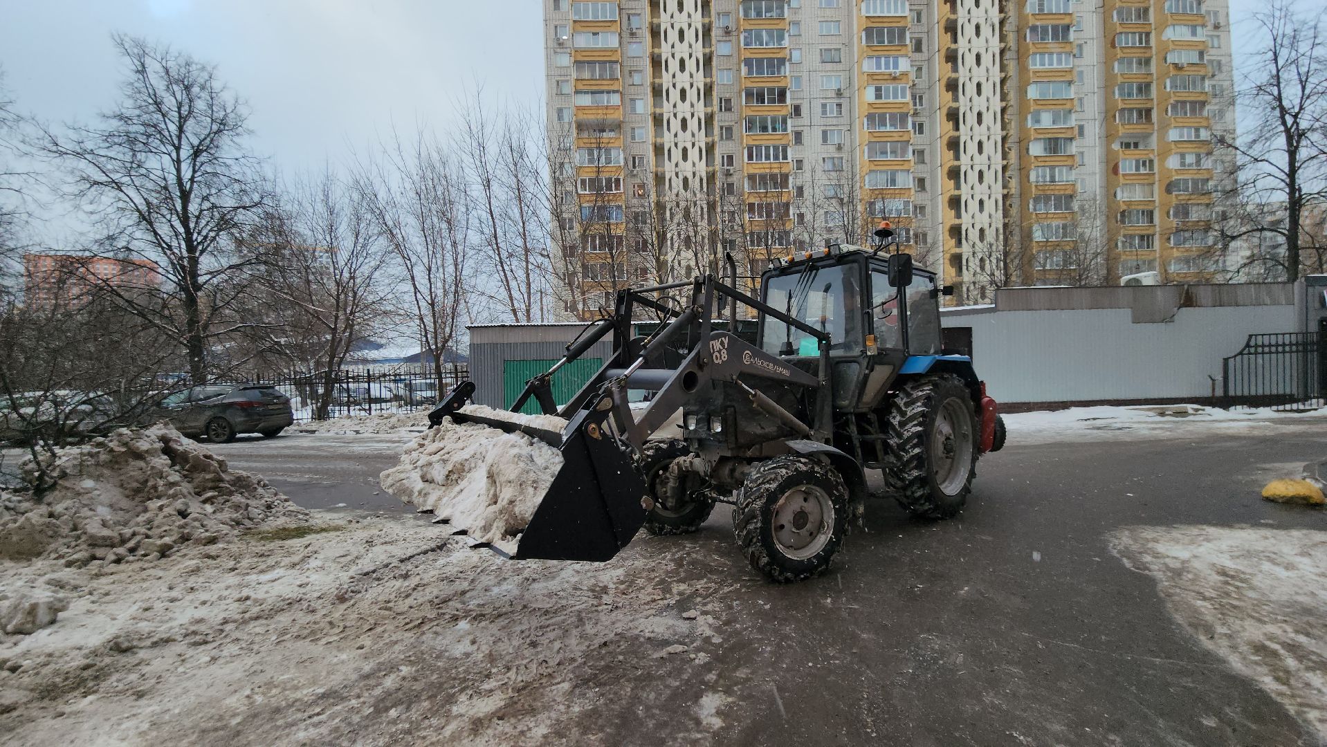 люберцы, уборка снега, управляющая компания, спецтехника, вертикалка,