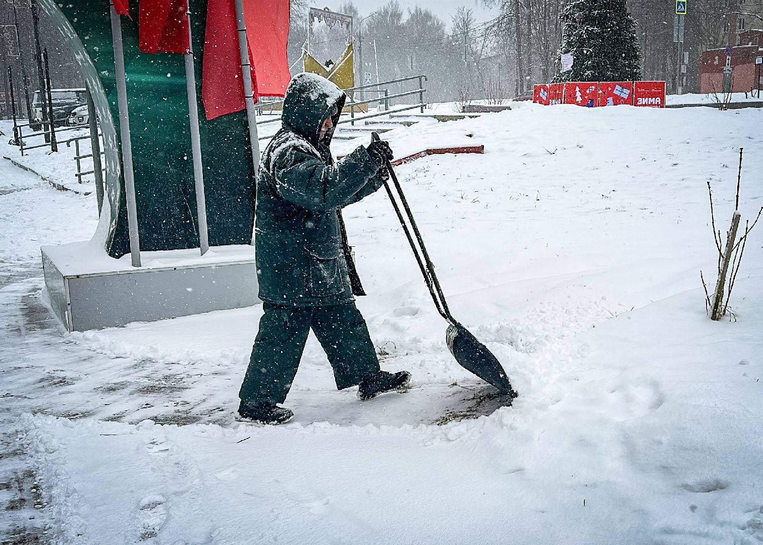Клин, общество, ЖКХ, уборка снега, вертикалки,