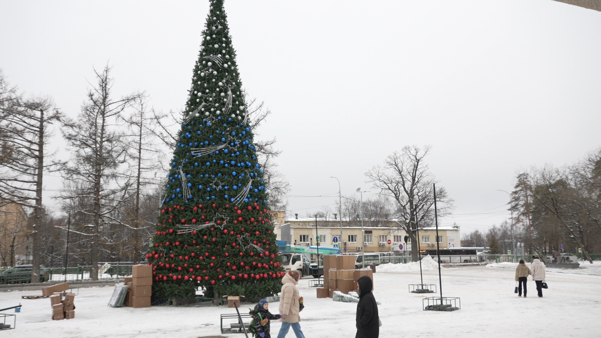 елка на площади ДК Власиха, новогодняя елка, новый год Власиха, праздник нового года, новый 2025 год,