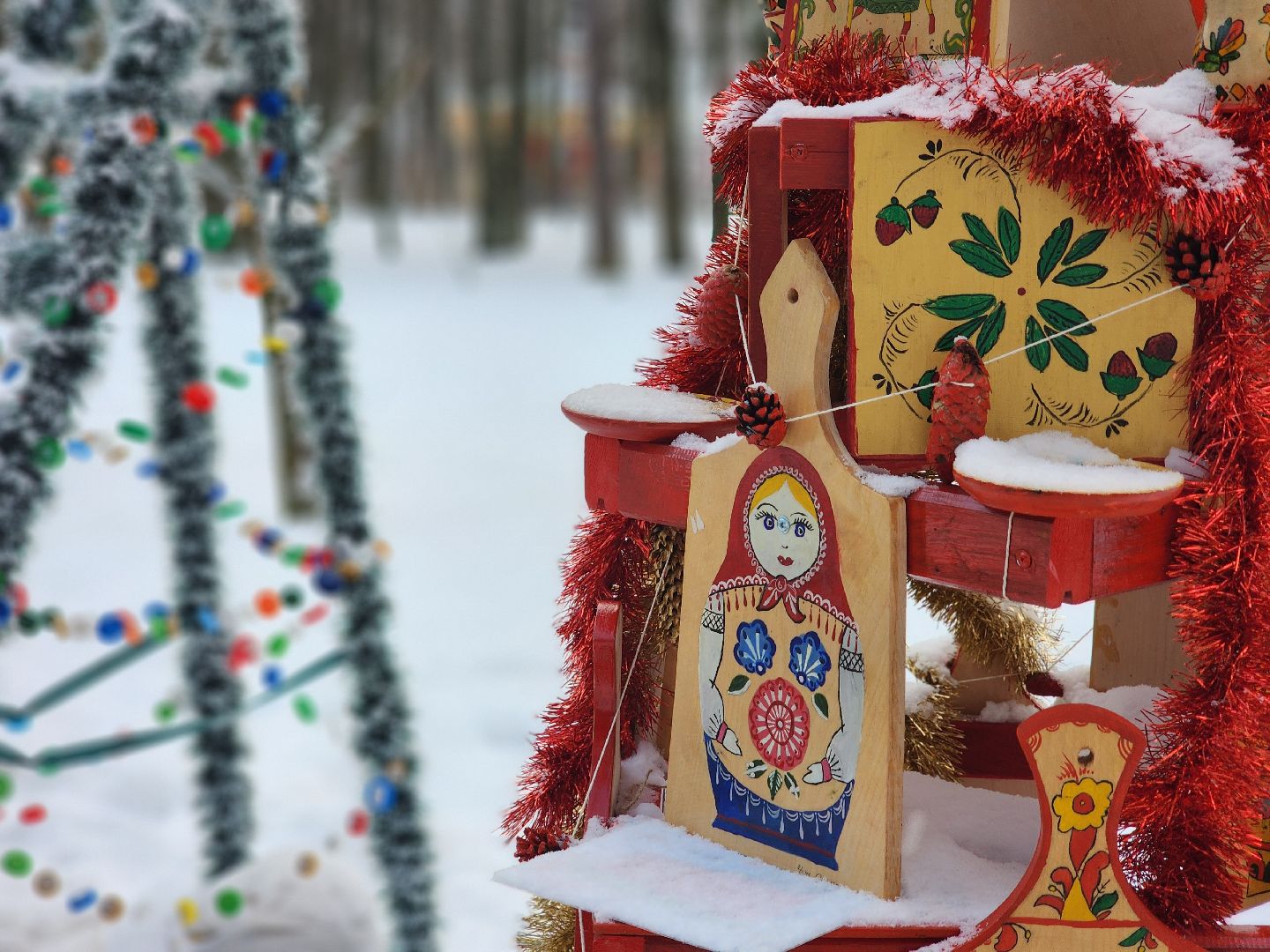 воскресенск, парк кривякино, чудные елки, вертикалки, новый год, зима в подмосковье,