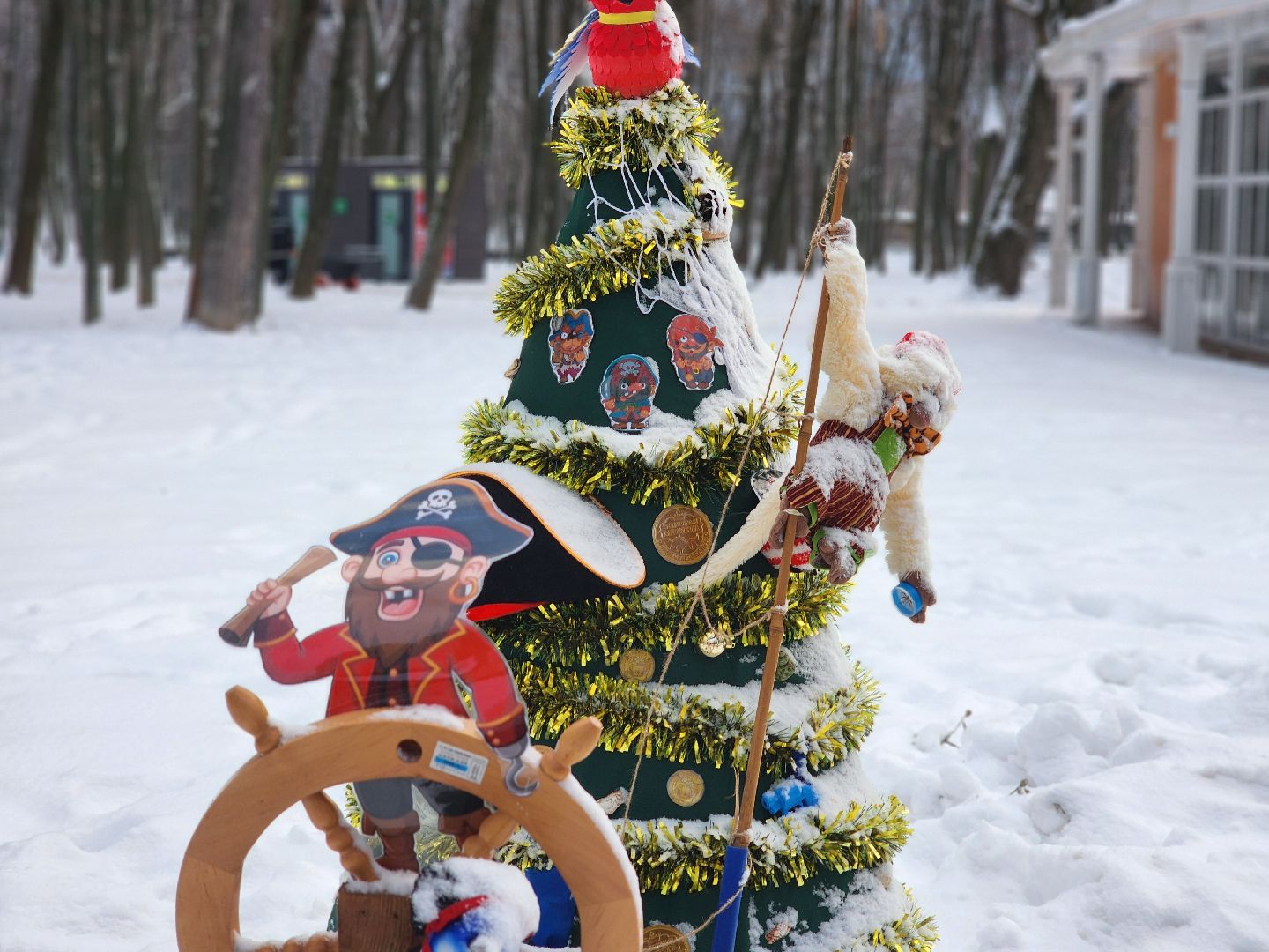 воскресенск, парк кривякино, чудные елки, вертикалки, новый год, зима в подмосковье,