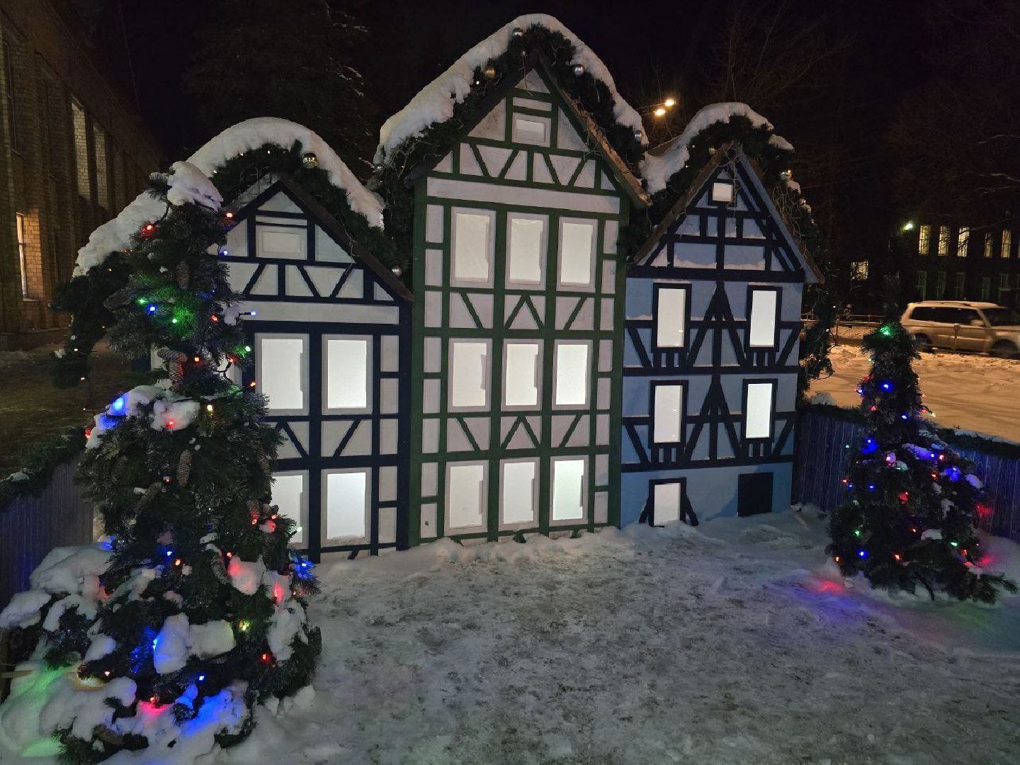 можайск, можайский городской округ, подмосковье, новый год, украшение города, новогодние огни, новогодние елки, праздник, зима, благоустройство, вертикалки,
