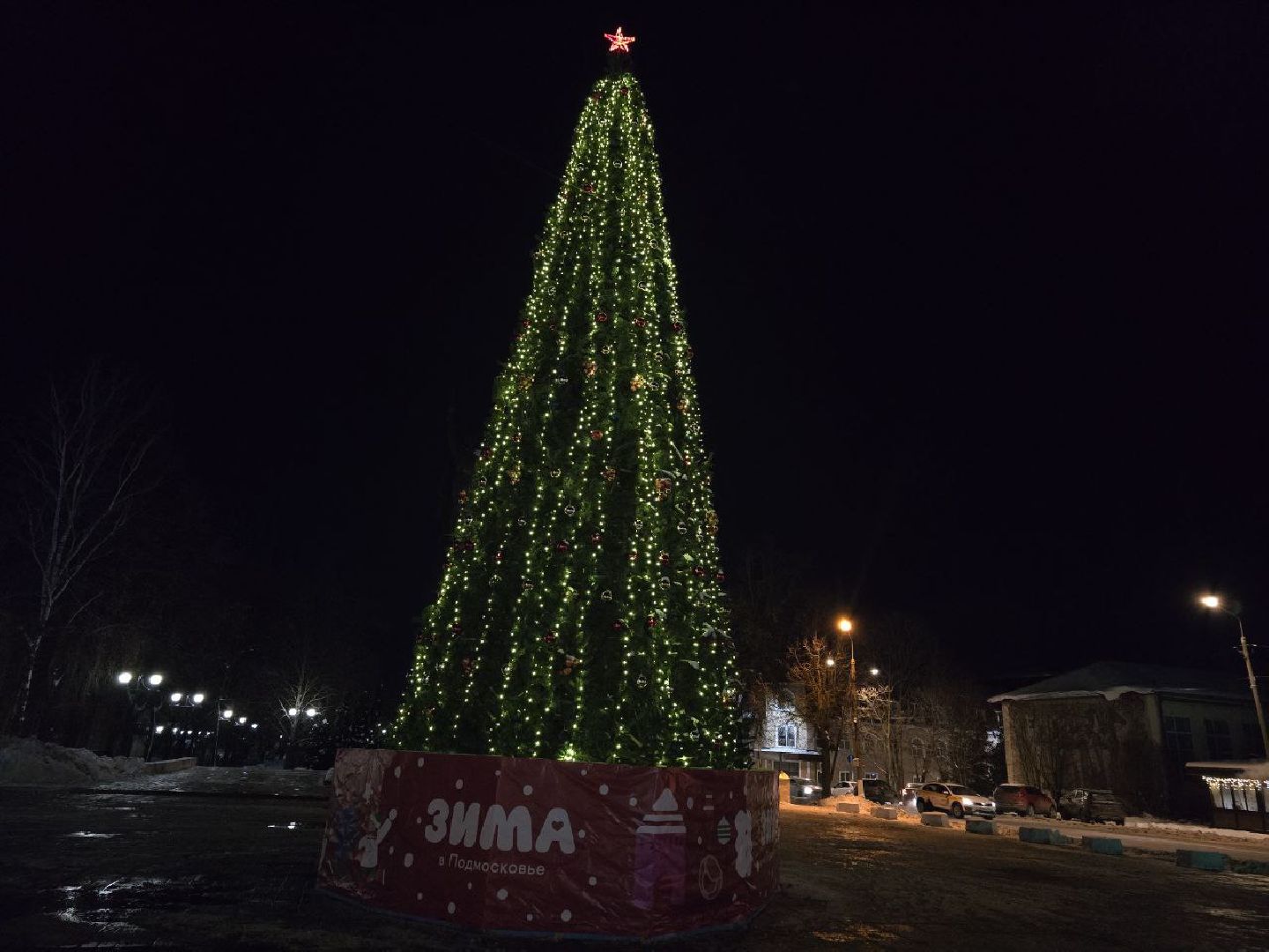 можайск, можайский городской округ, подмосковье, новый год, украшение города, новогодние огни, новогодние елки, праздник, зима, благоустройство, вертикалки,