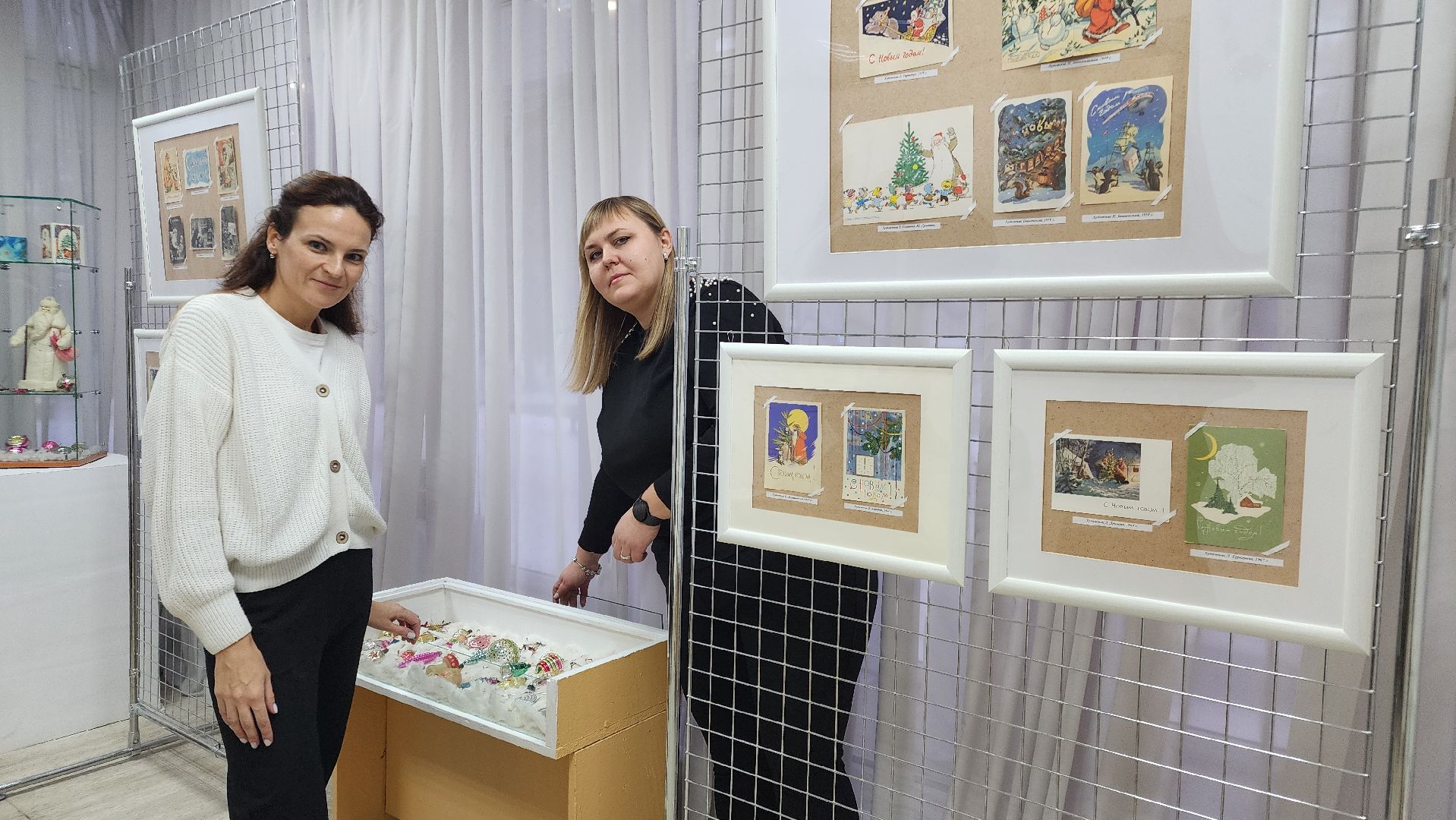 новый год, Ретро открытки, Протвино, Протвинский музей, новогодние открытки,