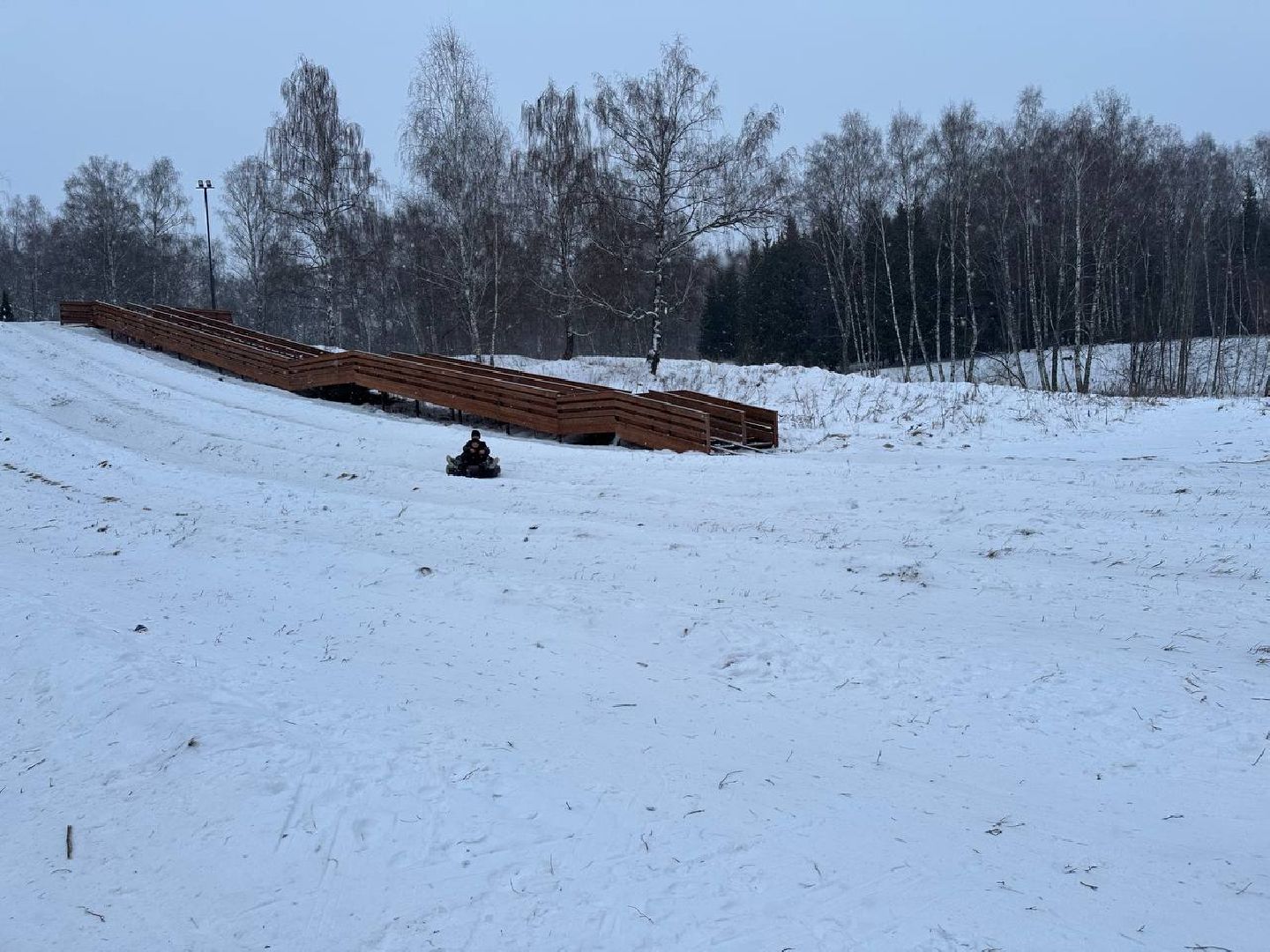 тюбинговая горка, парки, парки домодедово,