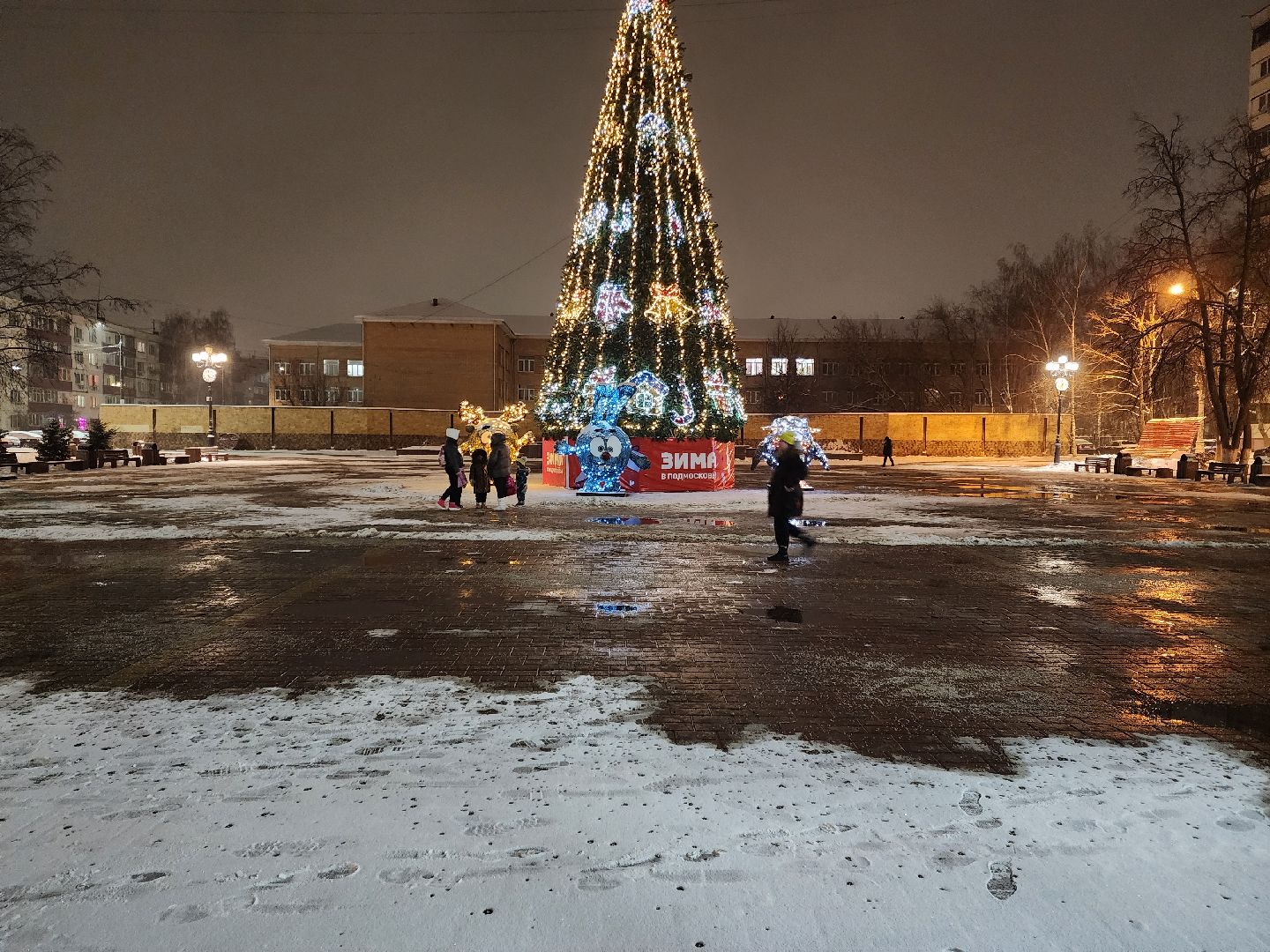 раменское, благоустройство, площадь молодежи, новогоднее украшение,