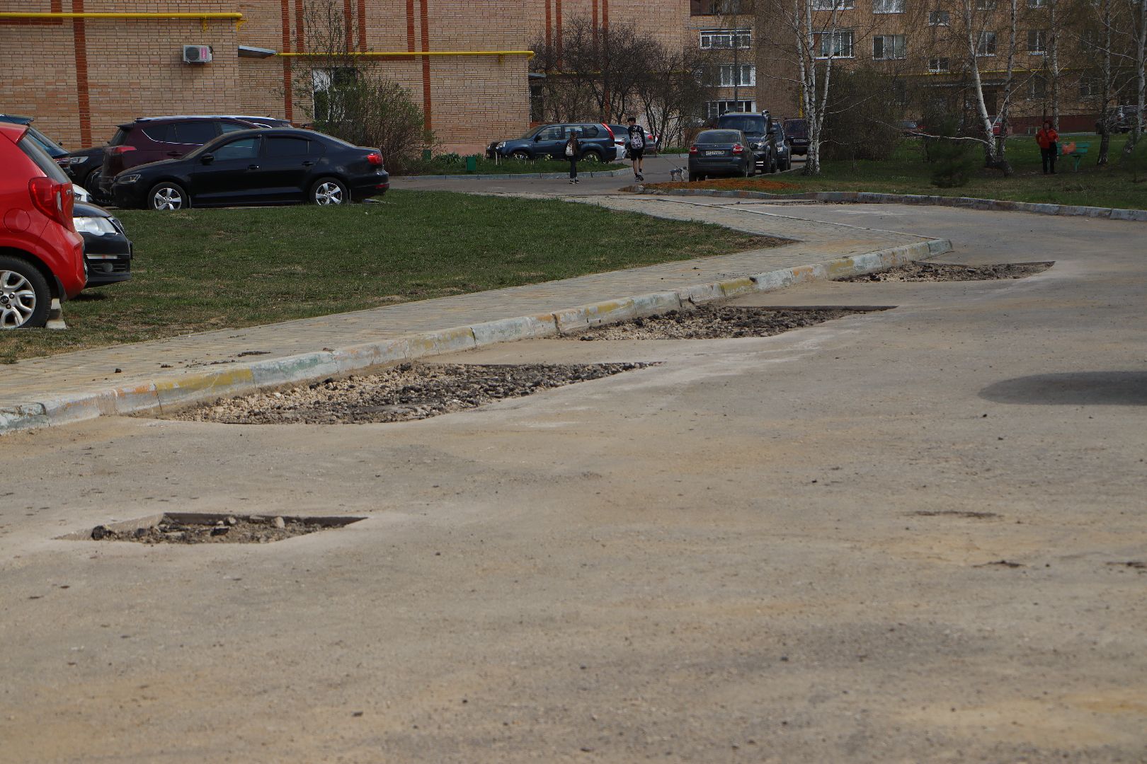 Серебряные Пруды, ямочный ремонт