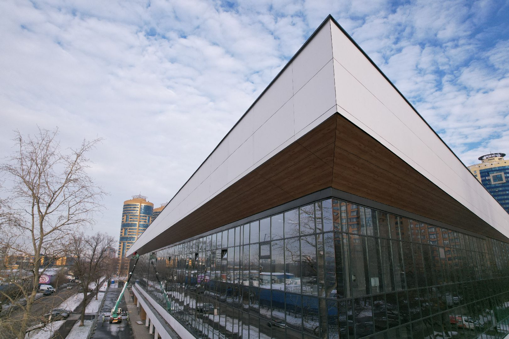 видео с коптера, фок, строительство, спорт,