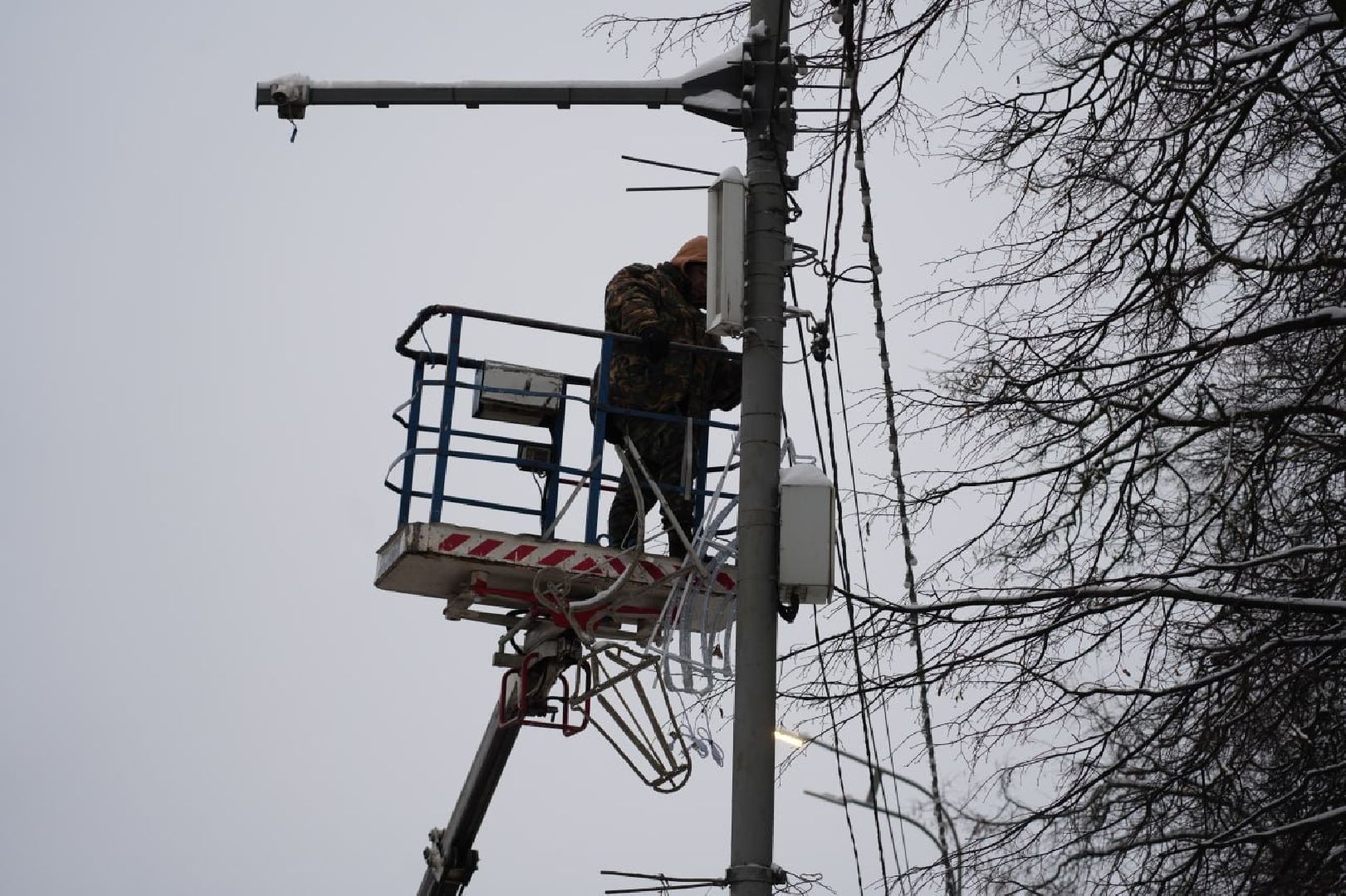Зима в Подмосковье, Украшение, Благоустройство, Новый год, Сергиев Посад, Сергиево-Посадский городской округ,