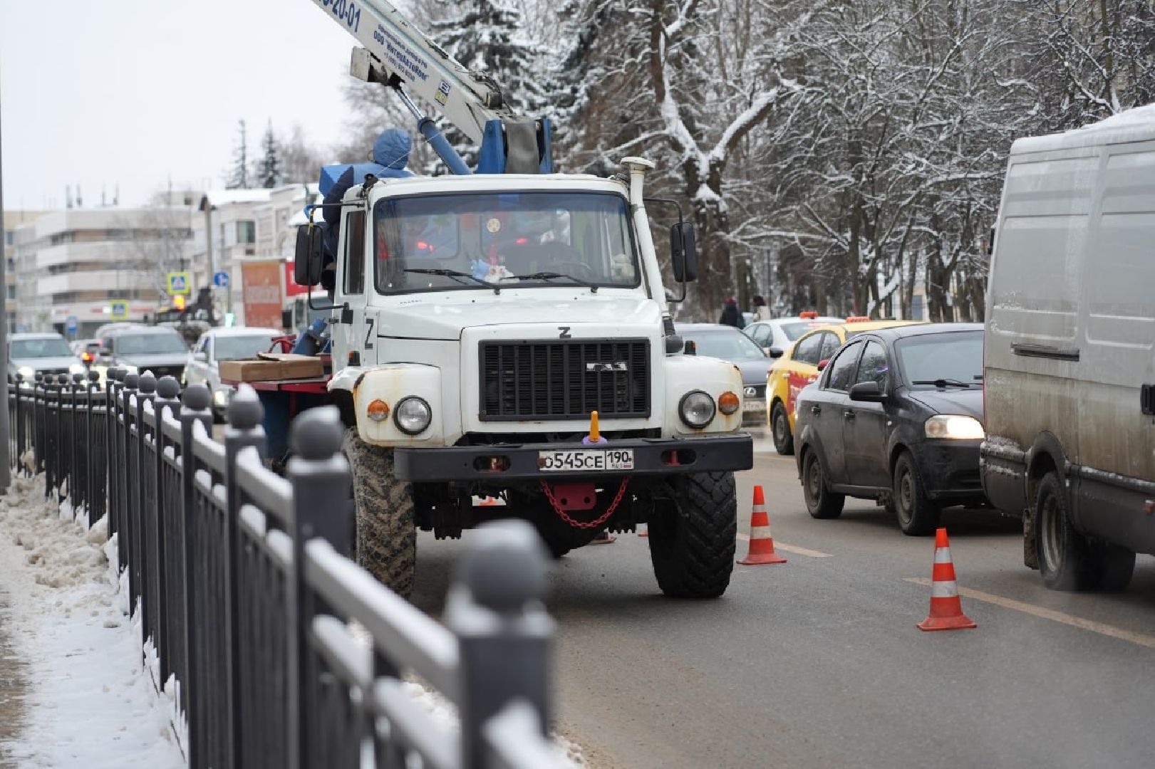 Зима в Подмосковье, Украшение, Благоустройство, Новый год, Сергиев Посад, Сергиево-Посадский городской округ,
