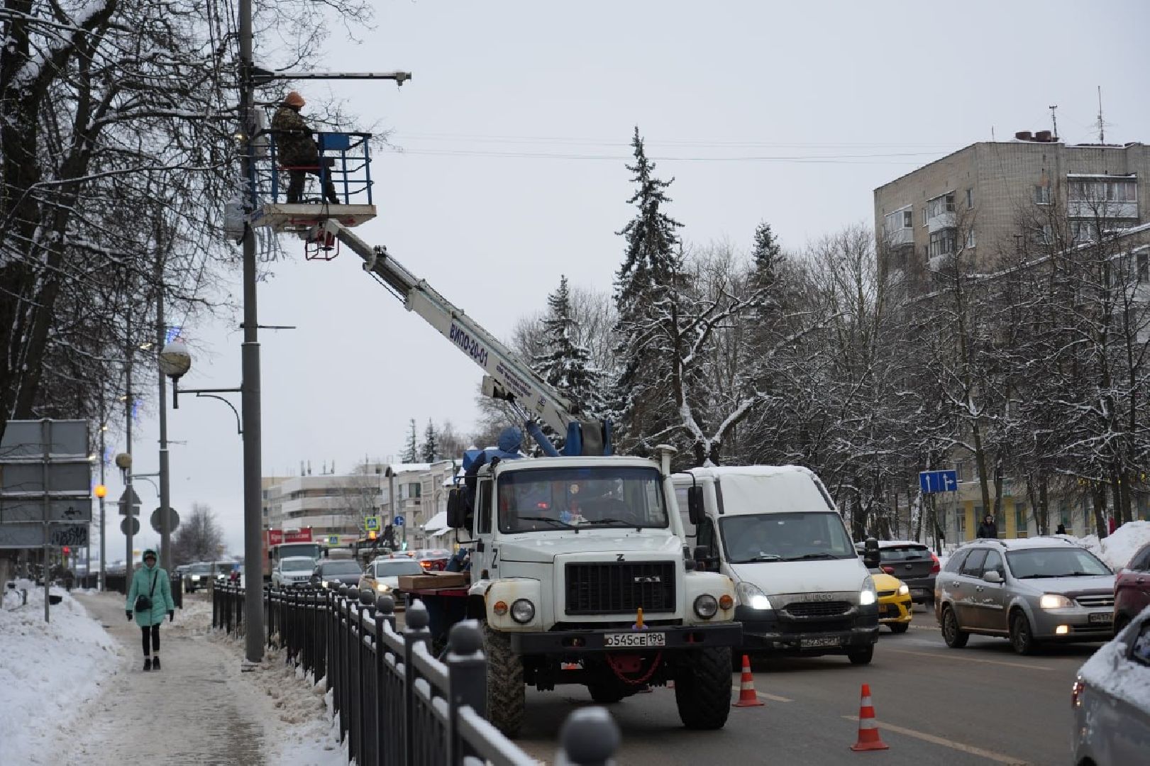 Зима в Подмосковье, Украшение, Благоустройство, Новый год, Сергиев Посад, Сергиево-Посадский городской округ,