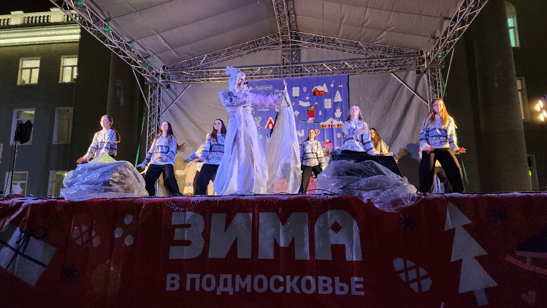 ступино, зима в подмосковье, елки,