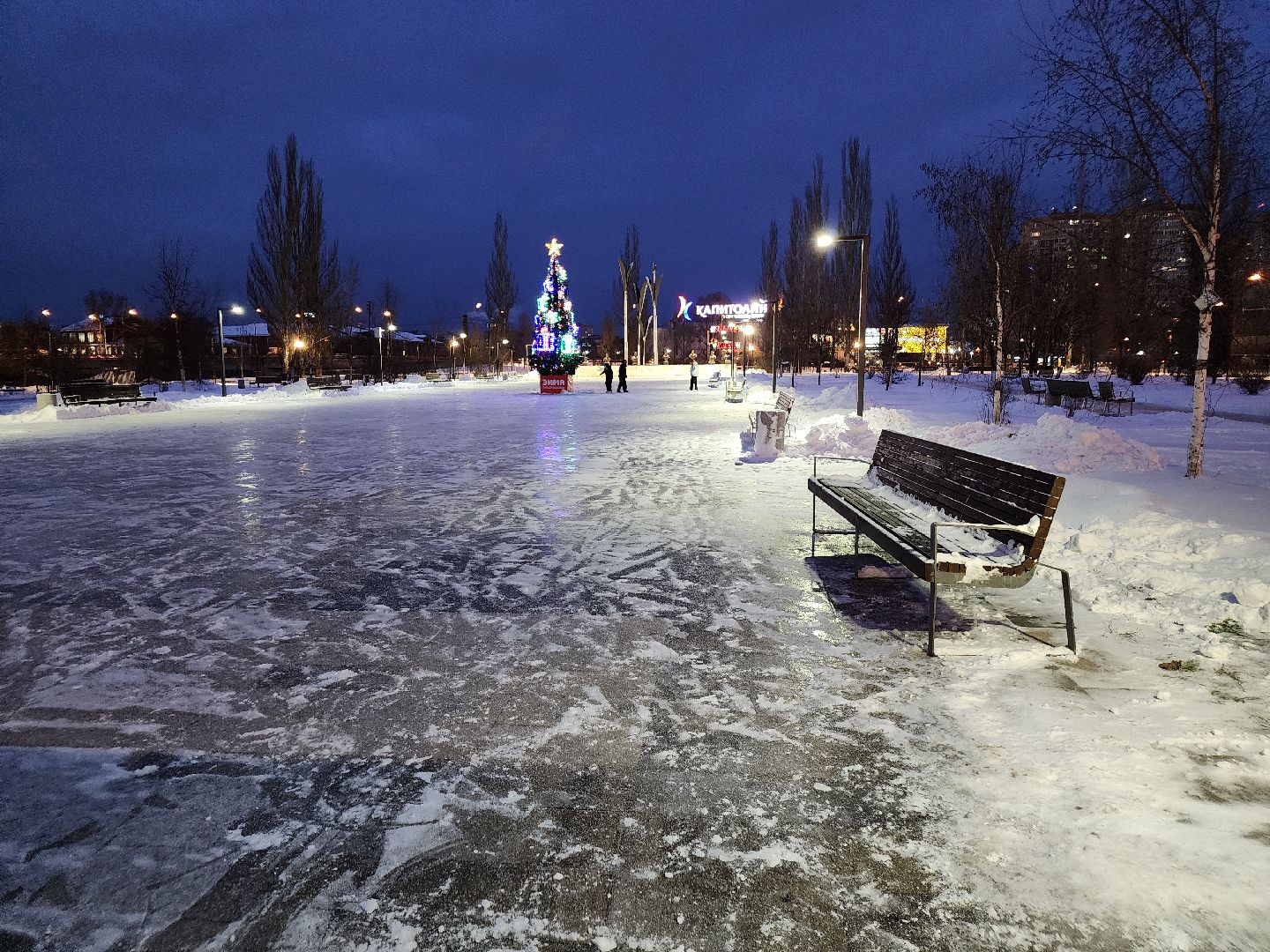 каток, парки подмосковья, орехово зуево,зима в подмосковье, вертикалки,