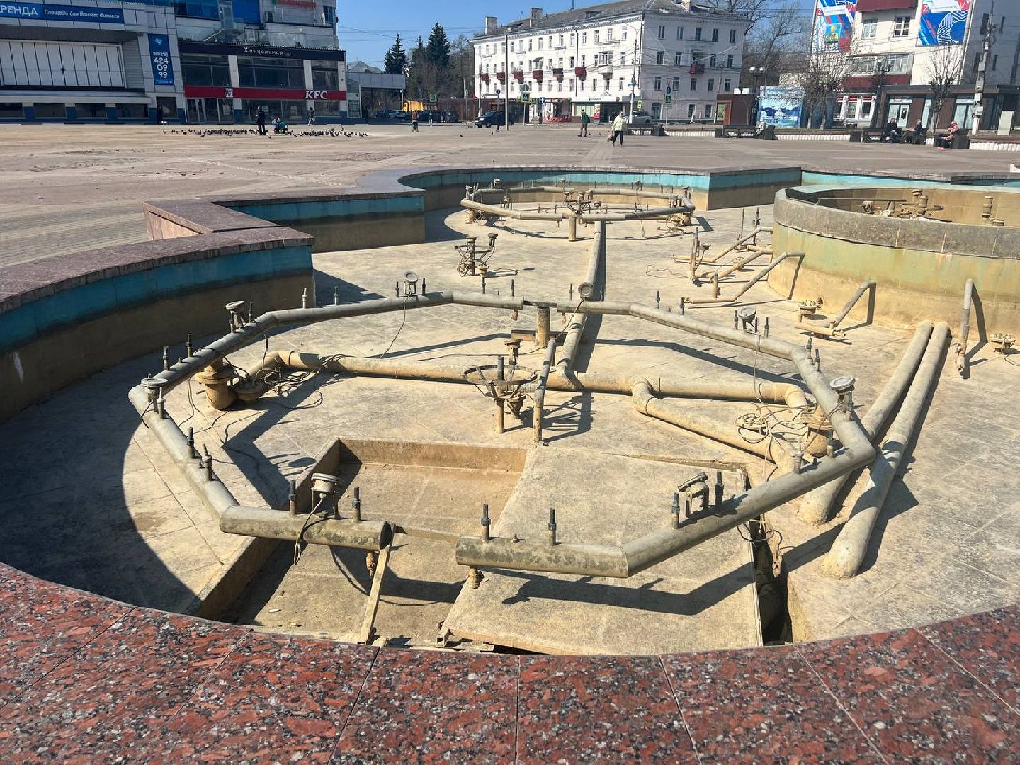 Солнечногорск, советская площадь, фонтан, открытие, работы