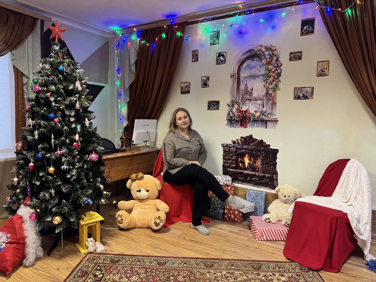 шаховская, украшение города к новому году, колледж, вертикалки,