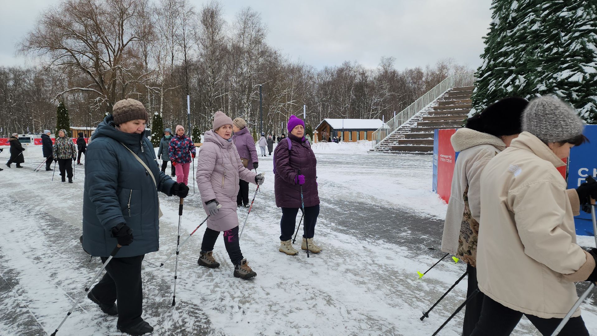 скандинавская ходьба, Мастер-класс, спорт на улице, Лобня,