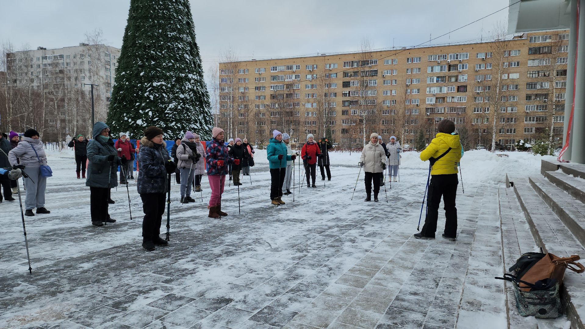 скандинавская ходьба, Мастер-класс, спорт на улице, Лобня,