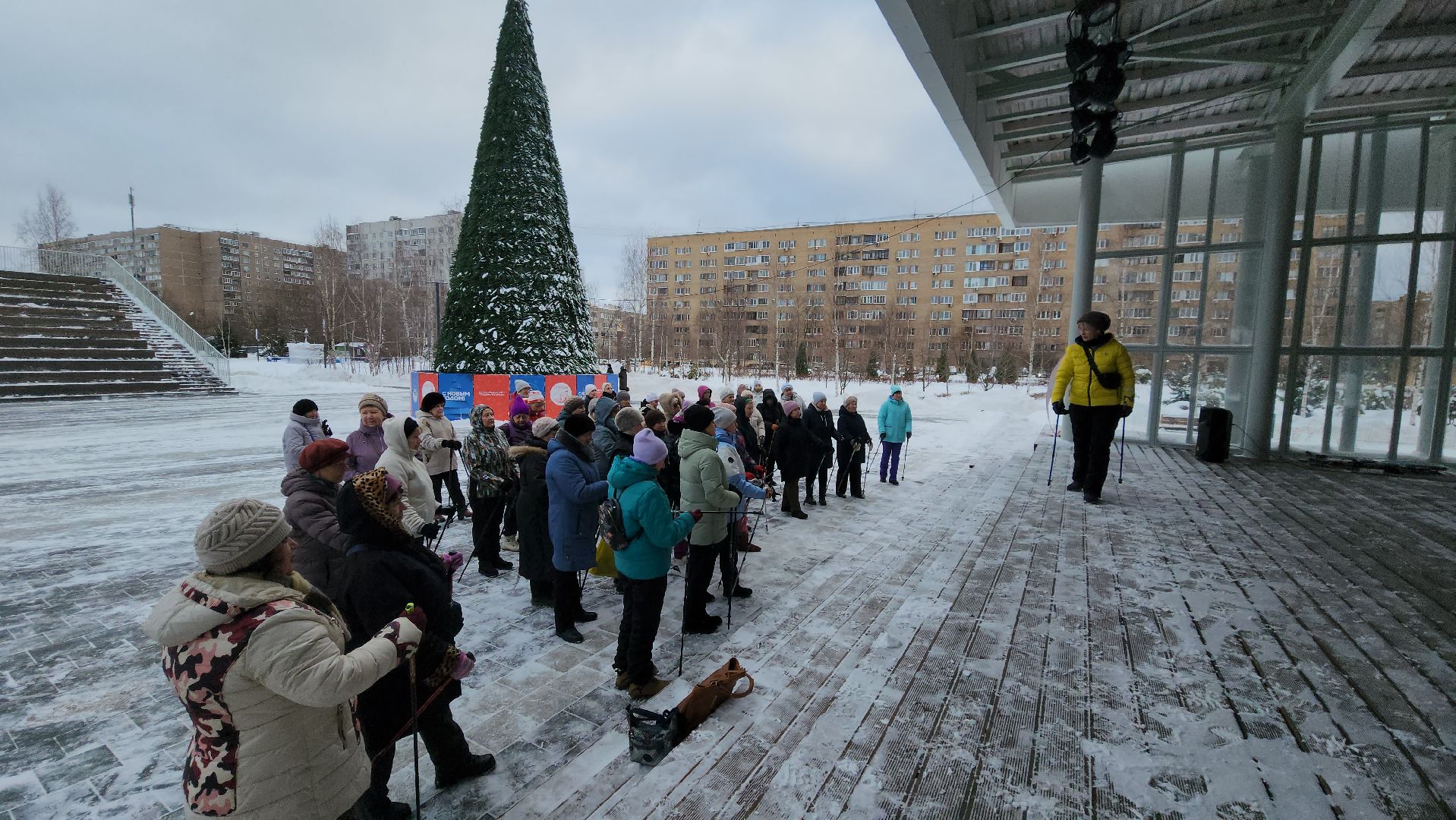 скандинавская ходьба, Мастер-класс, спорт на улице, Лобня,