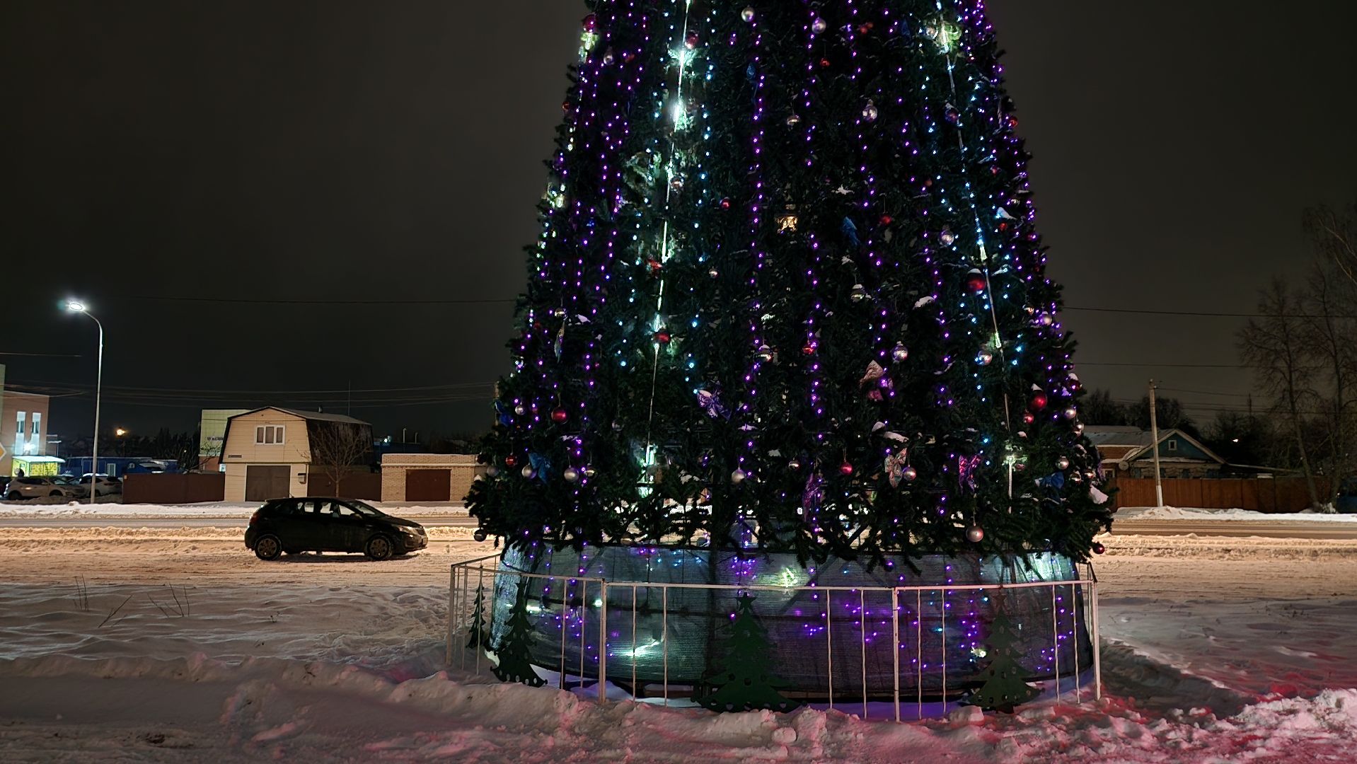 украшение города, Новый год, новогодняя иллюминация, Старая Купавна, Богородский городской округ, вертикалки