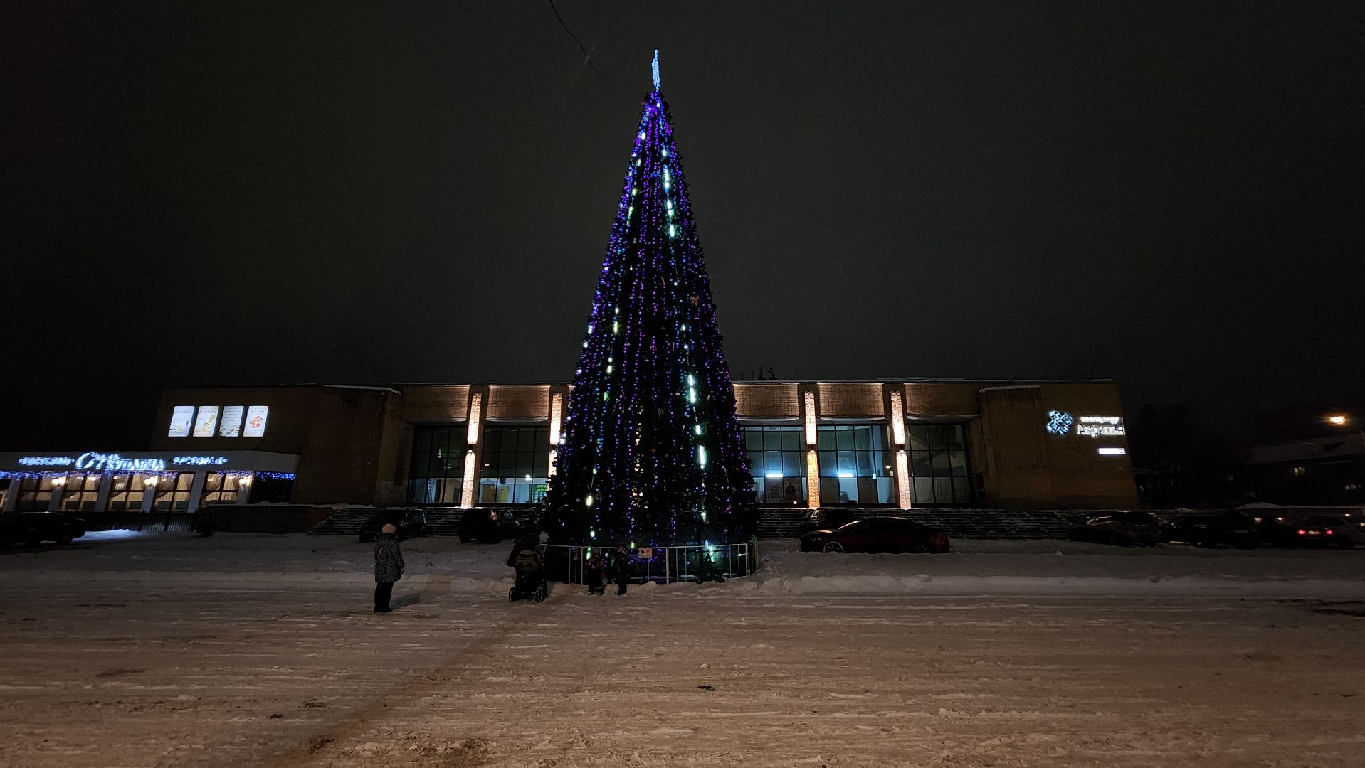 украшение города, Новый год, новогодняя иллюминация, Старая Купавна, Богородский городской округ, вертикалки