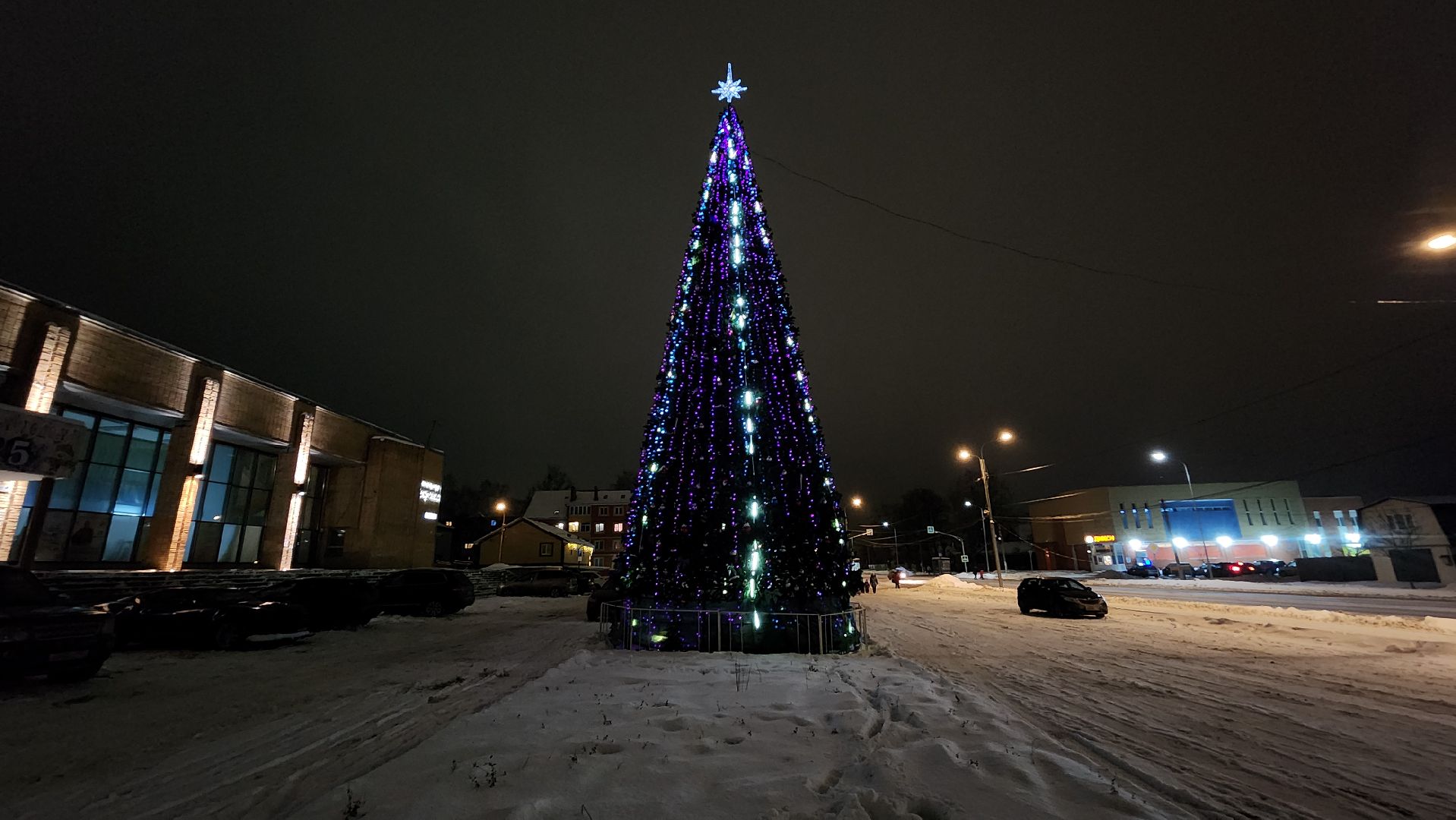 украшение города, Новый год, новогодняя иллюминация, Старая Купавна, Богородский городской округ, вертикалки