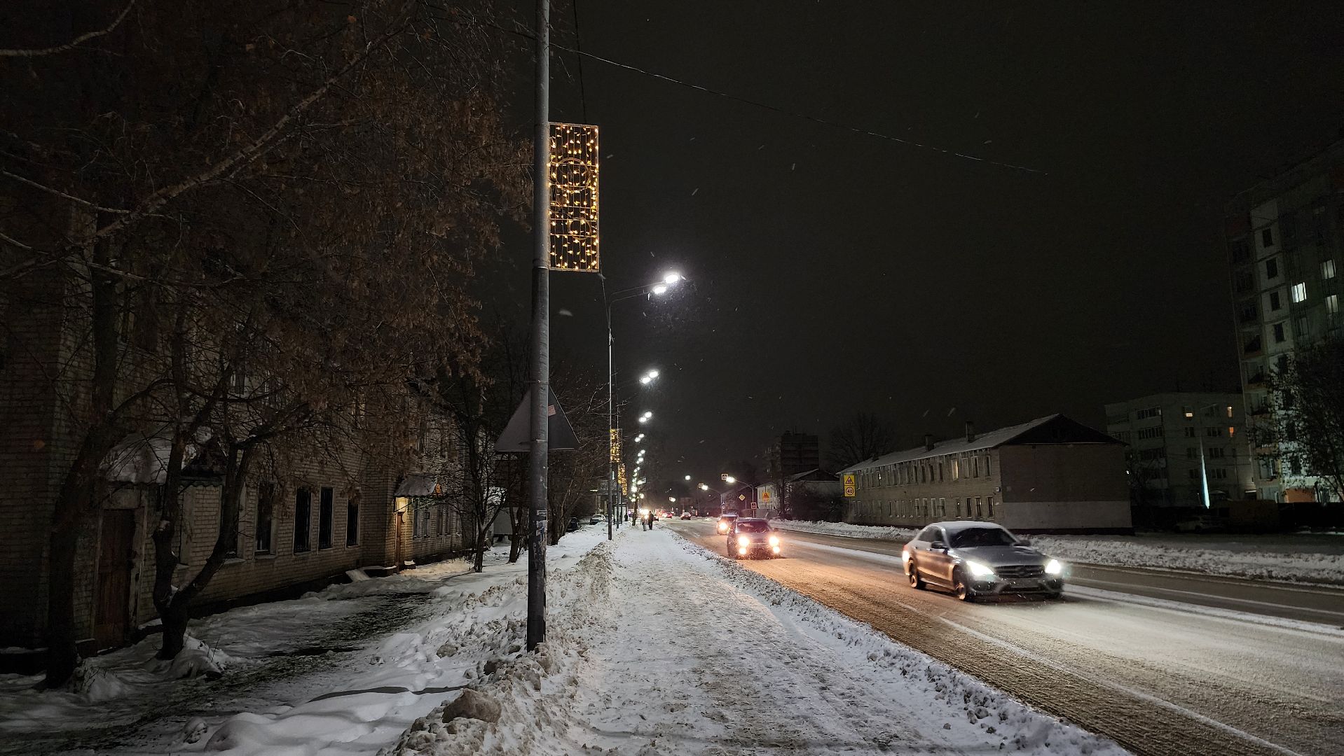 украшение города, Новый год, новогодняя иллюминация, Старая Купавна, Богородский городской округ, вертикалки