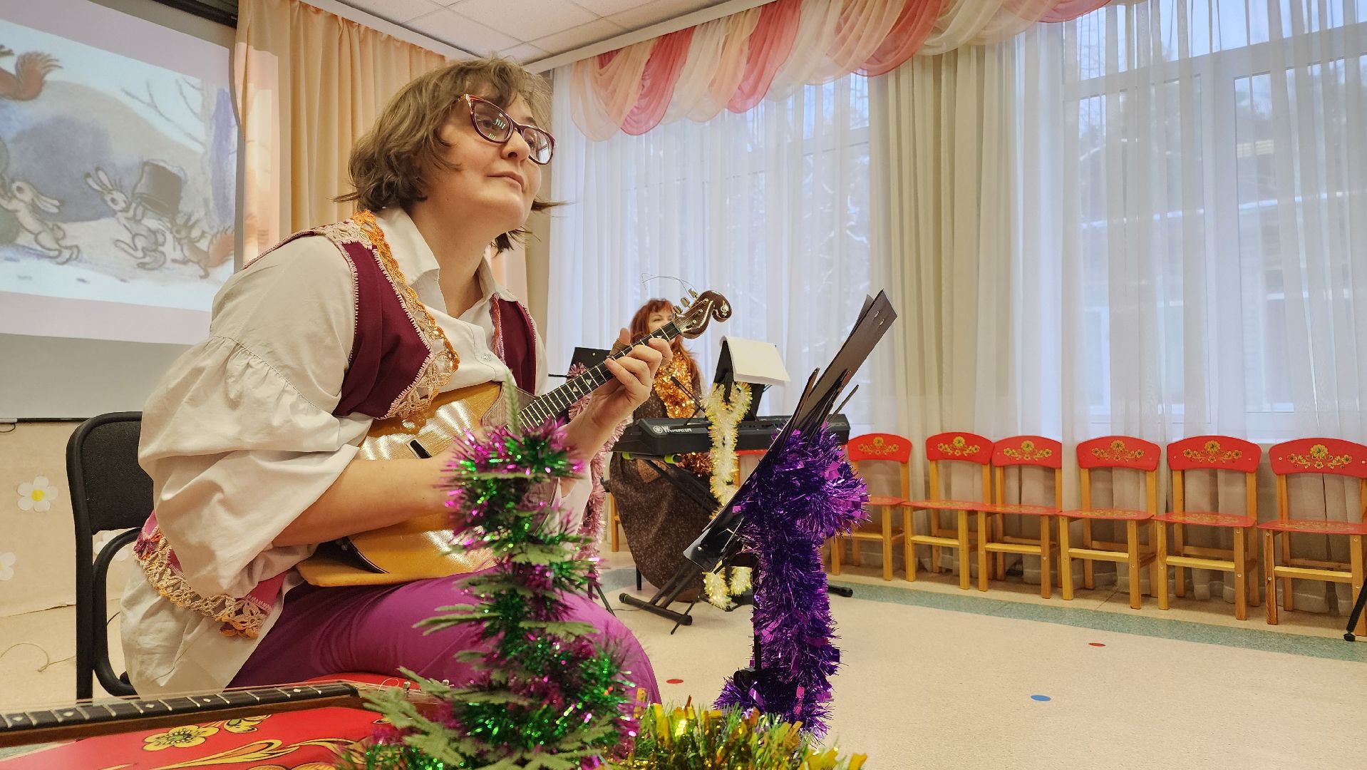 новогодняя сказка, детская школа искусств, протвино, реабилитационный центр, музыкальные инструменты,