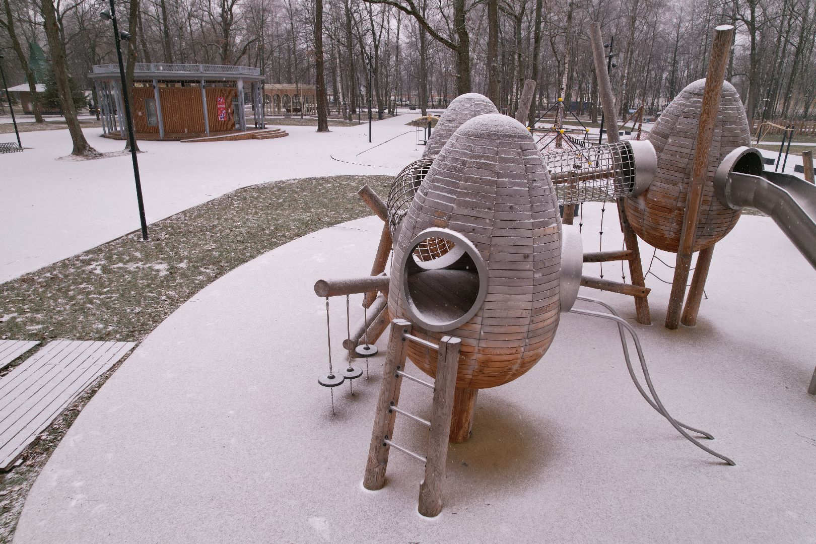 видео с коптера, благоустройство, каток, ступино,