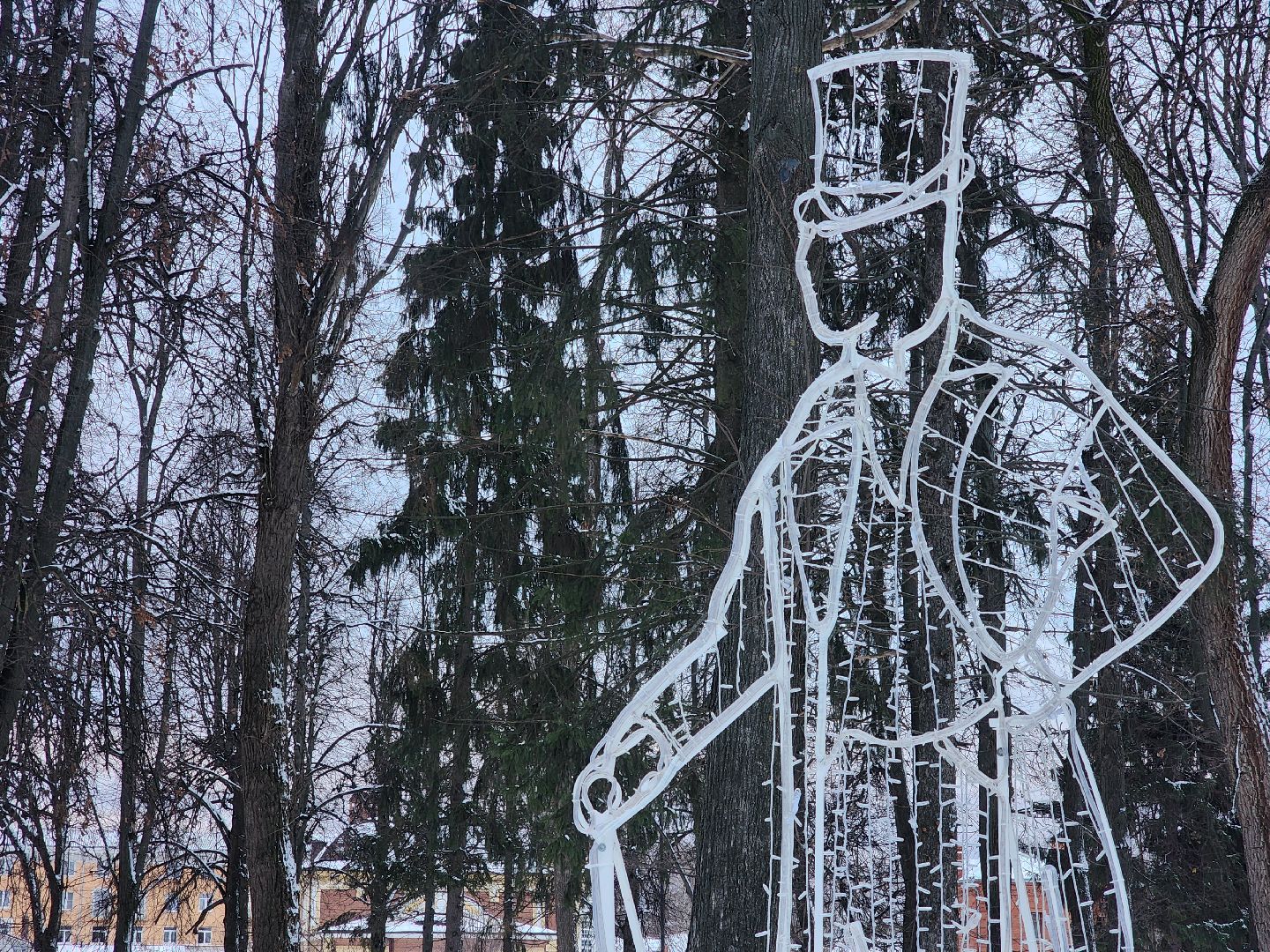 коломна, парк мира, новогоднее украшение, вертикалки,