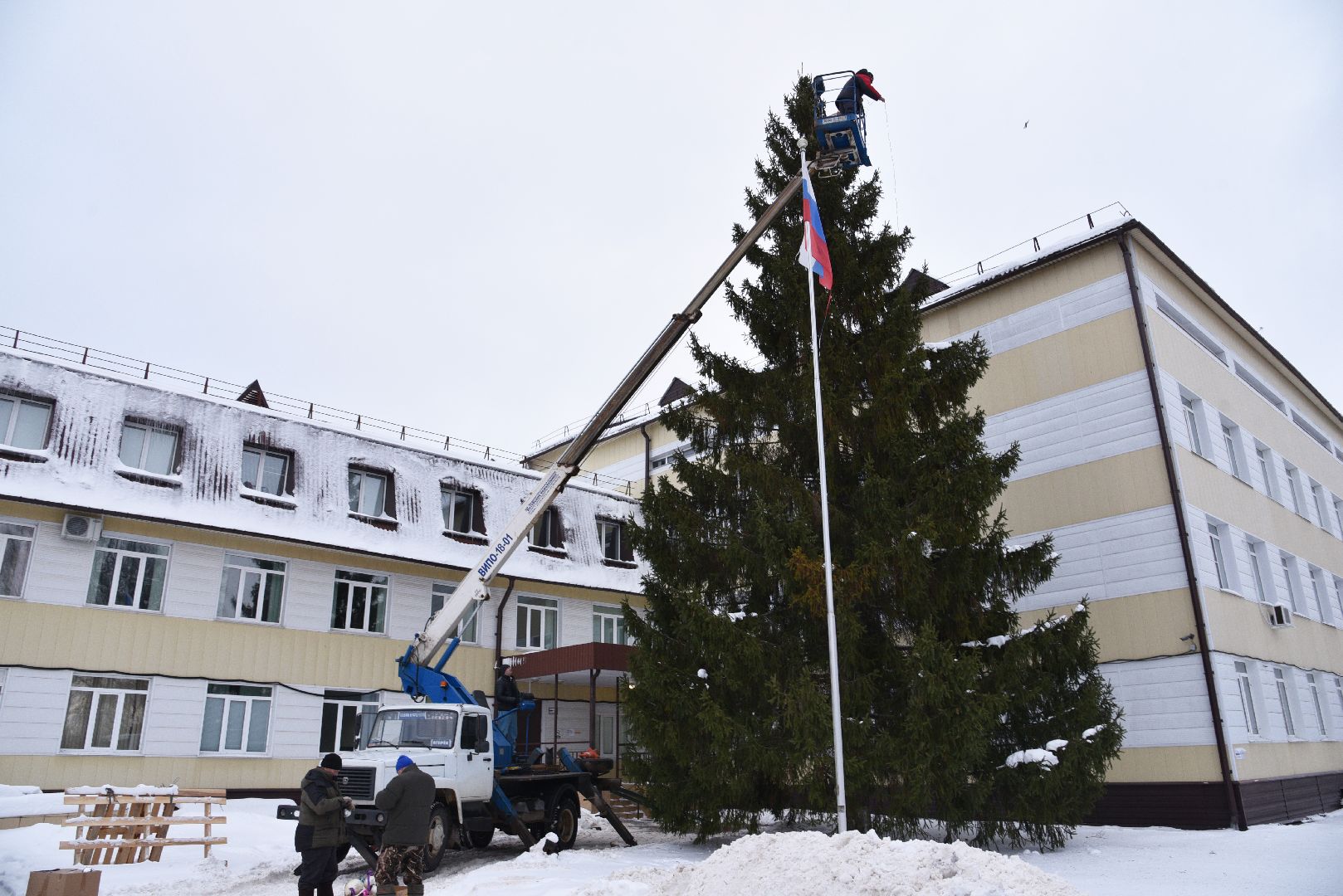 лотошино, лотошинская больница, новый год, ёлка, праздник, вертикалки,