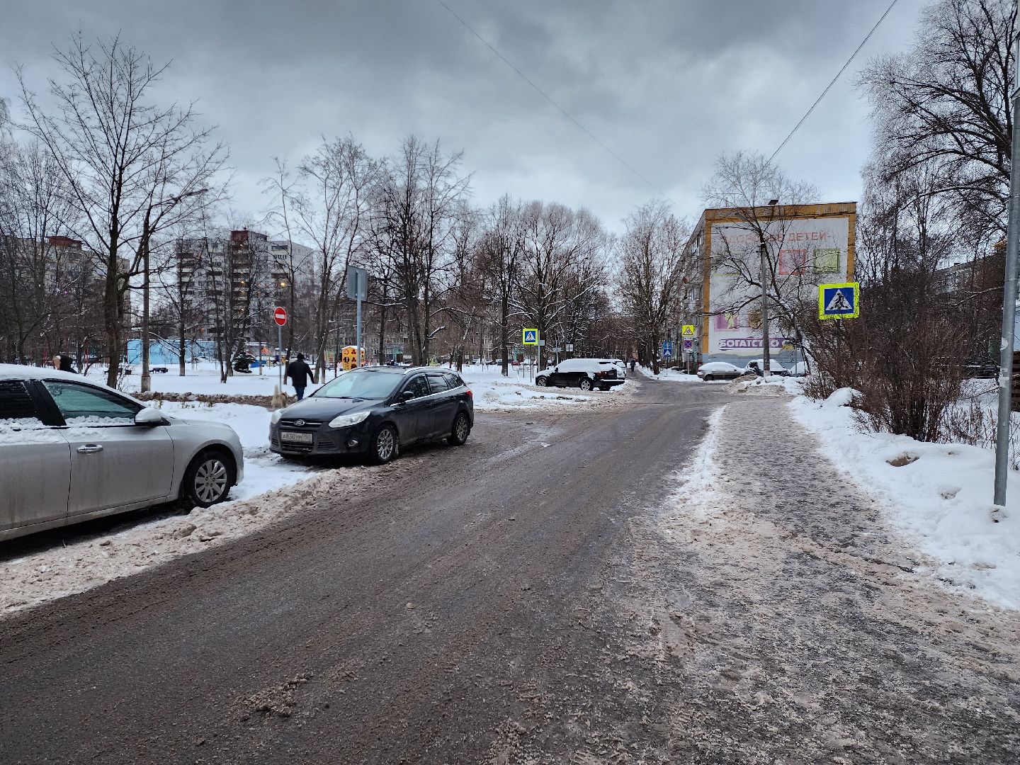 раменское, дороги, новая схема дорожного движения на улице Гурьева во дворах, вертикалки,