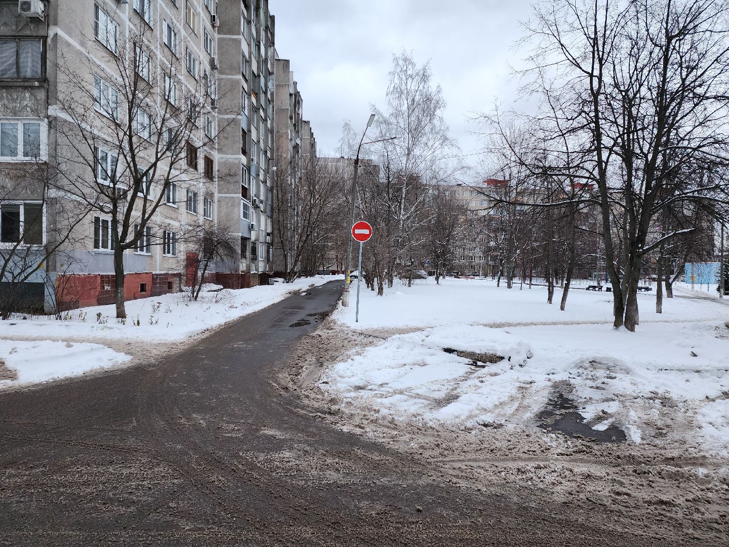 раменское, дороги, новая схема дорожного движения на улице Гурьева во дворах, вертикалки,