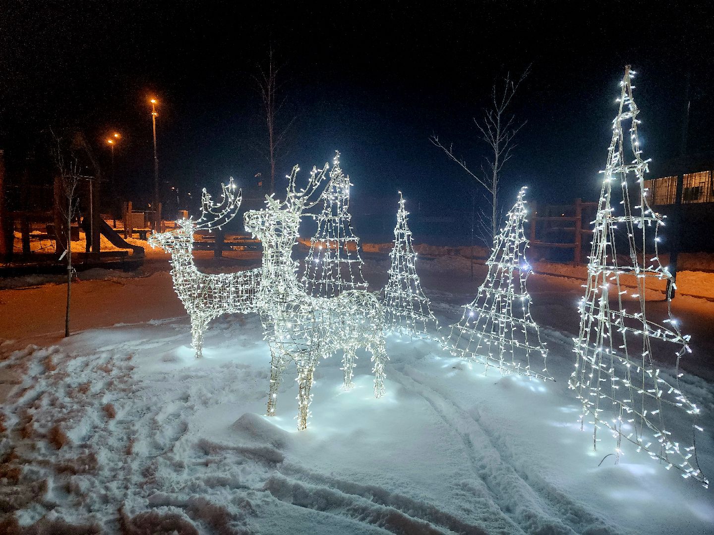 вертикалки, куровское, орехово-зуевский округ, новогоднее оформление, детский сквер,