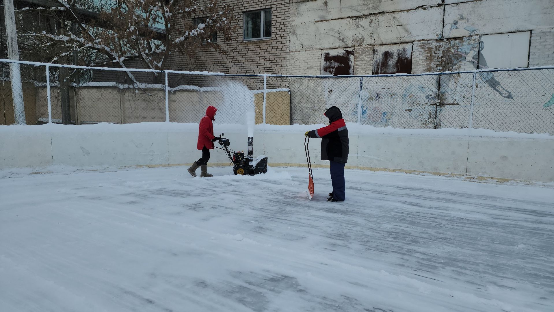 Каток, Заливка катка, спорт, зима в подмосковье, зима в рузе, руза, спорт в рузе, вертикалки,