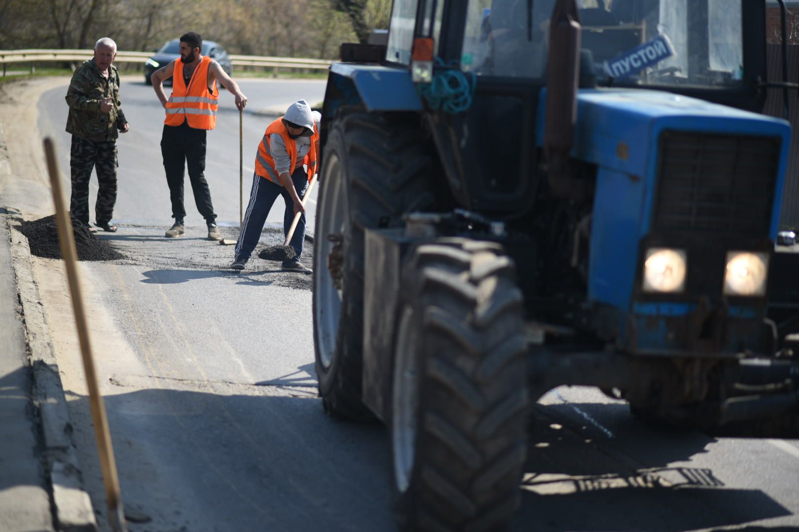 Зарайск, Ямочный ремонт