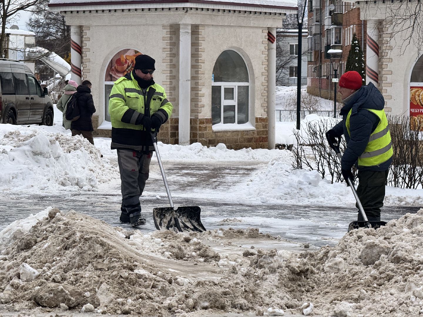 шаховская, уборка снега, уборка снега и наледи, вертикалки,