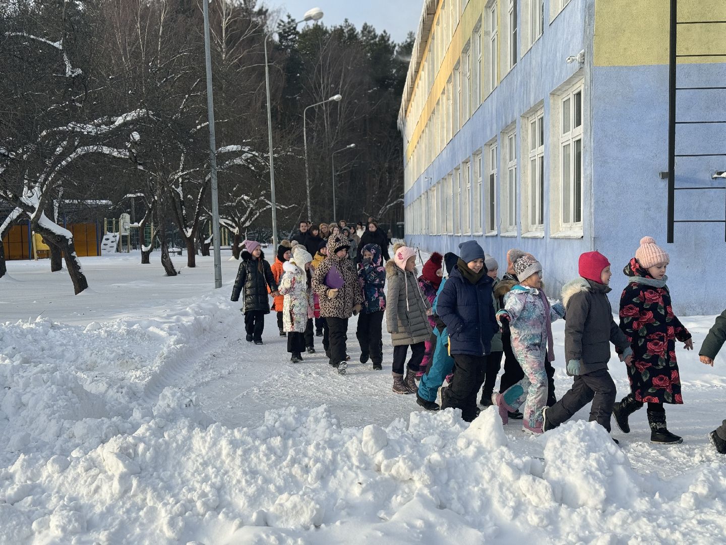 видновская школа, учебная эвакуация, мчс ленинского округа, пожарная служба,ленинский городской округ,