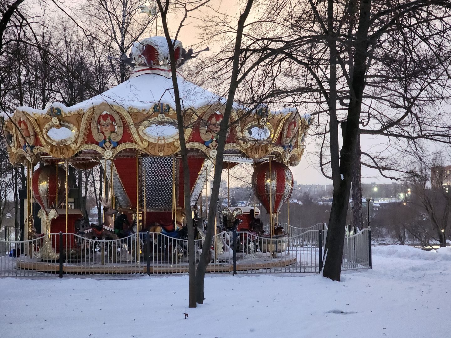 воскресенск, кривякино, карусель, зима в подмосковье,