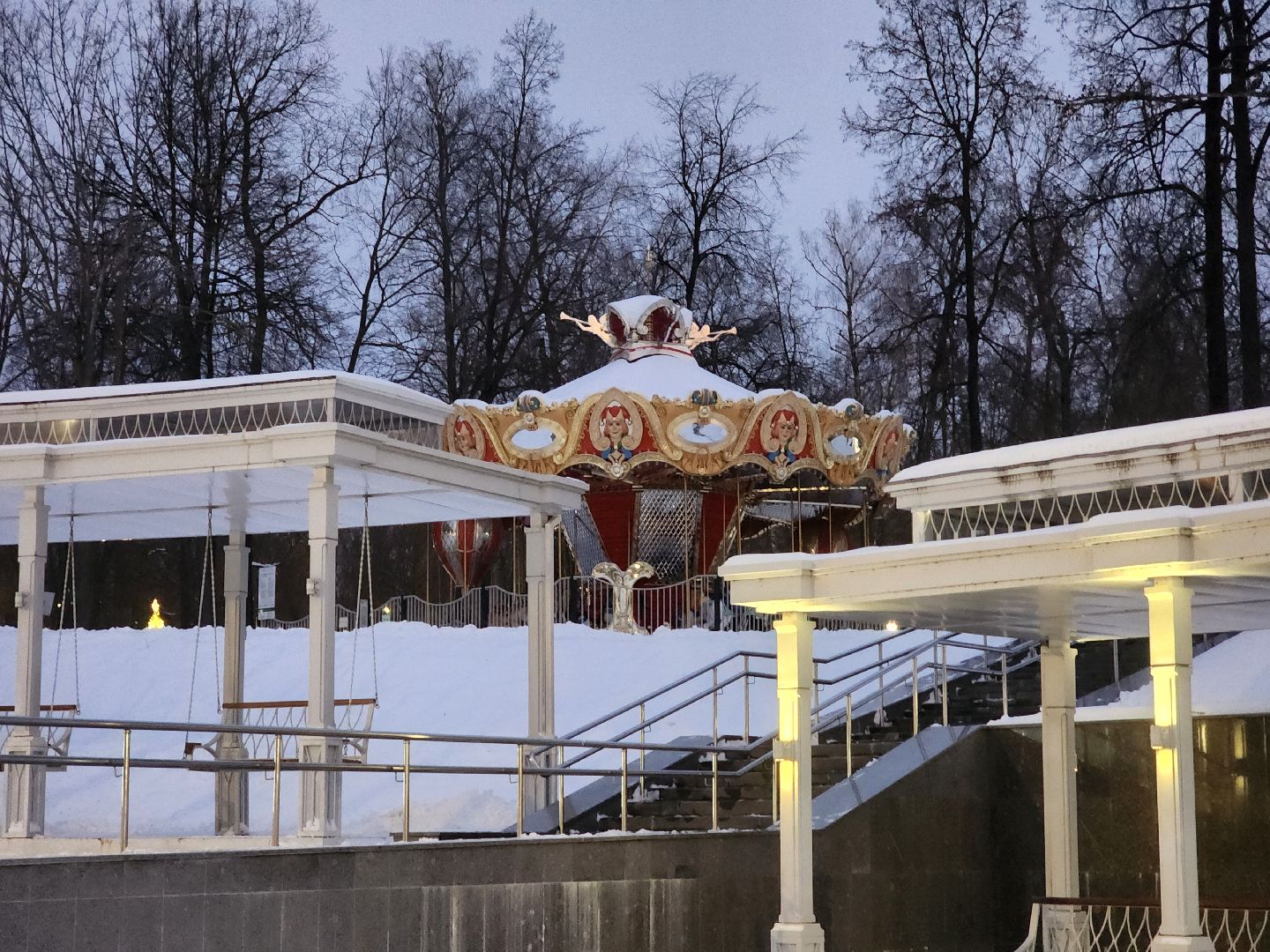 воскресенск, кривякино, карусель, зима в подмосковье,
