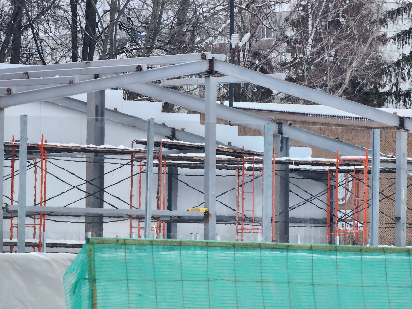 Коломна, каток, каток с искусственным льдом, зима в подмосковье,