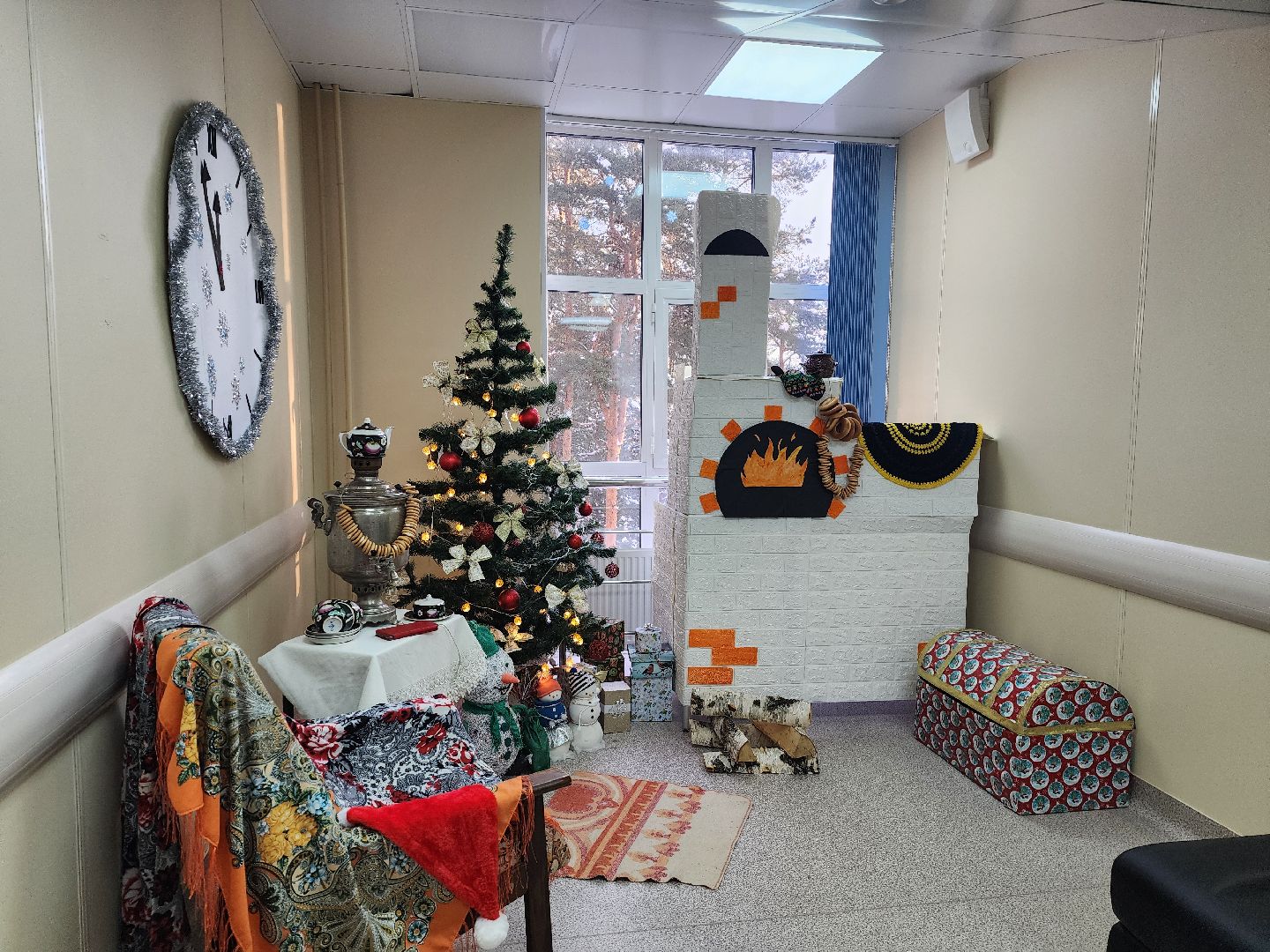 Дубна, Дубненская больница, новогодние украшения, Новогоднее настроение, урологическое отделение, вертикалка,