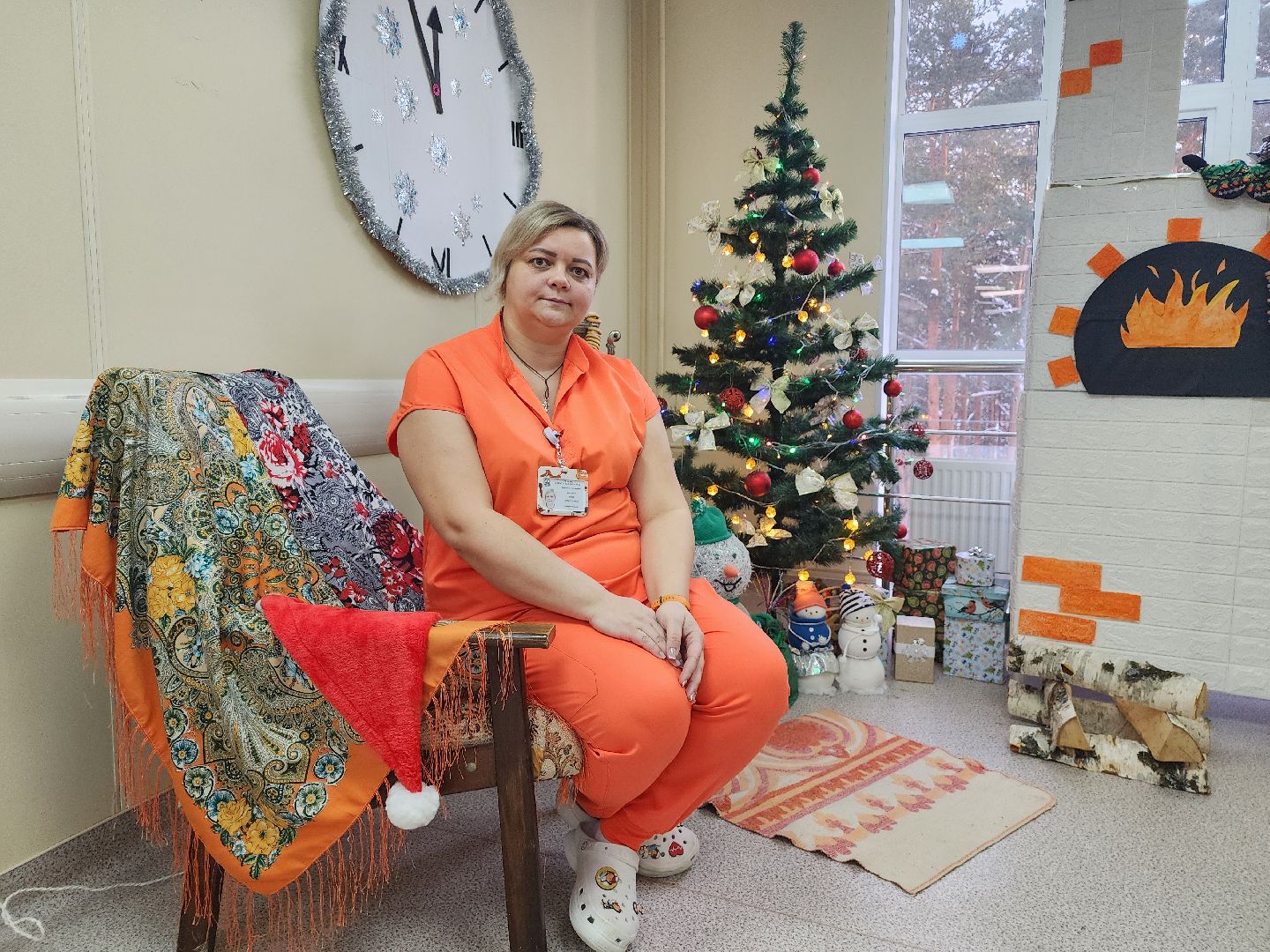 Дубна, Дубненская больница, новогодние украшения, Новогоднее настроение, урологическое отделение, вертикалка,