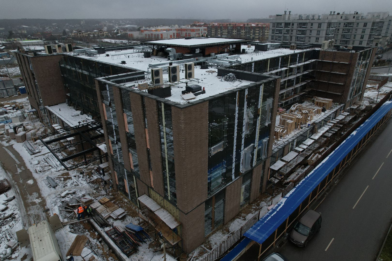 видео с коптера, медицина, губернатор, одинцово, больница, кдц, ромашково,видео с коптера,