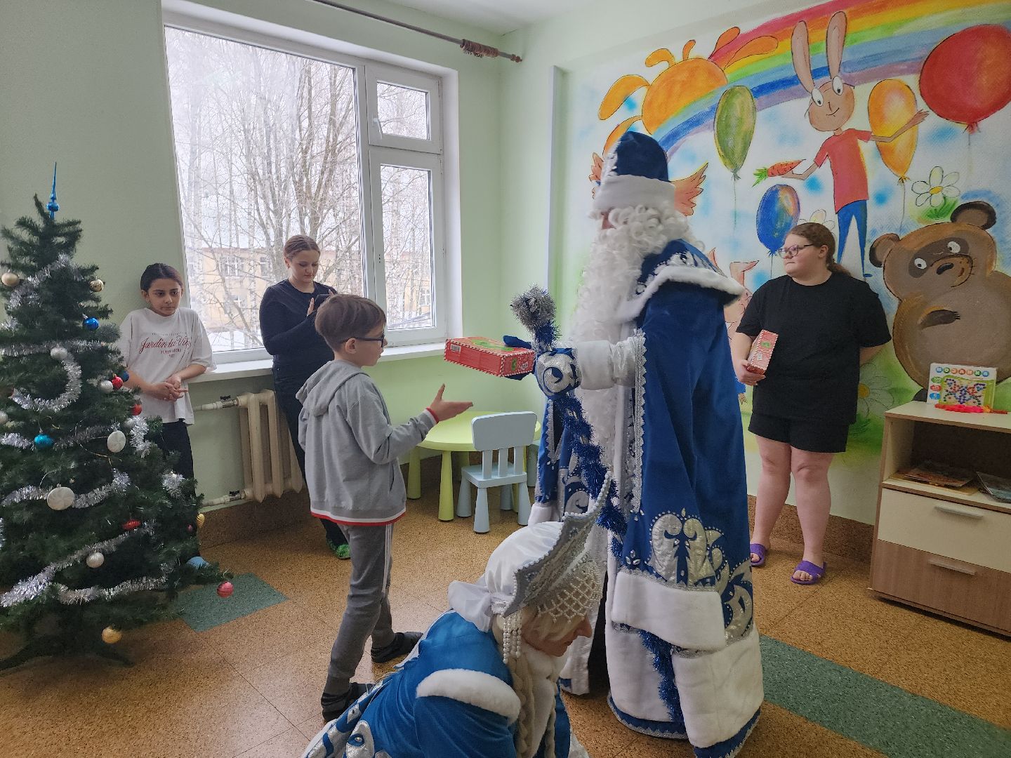 новый год, дед мороз и снегурочка, праздник для детей, вертикалки,