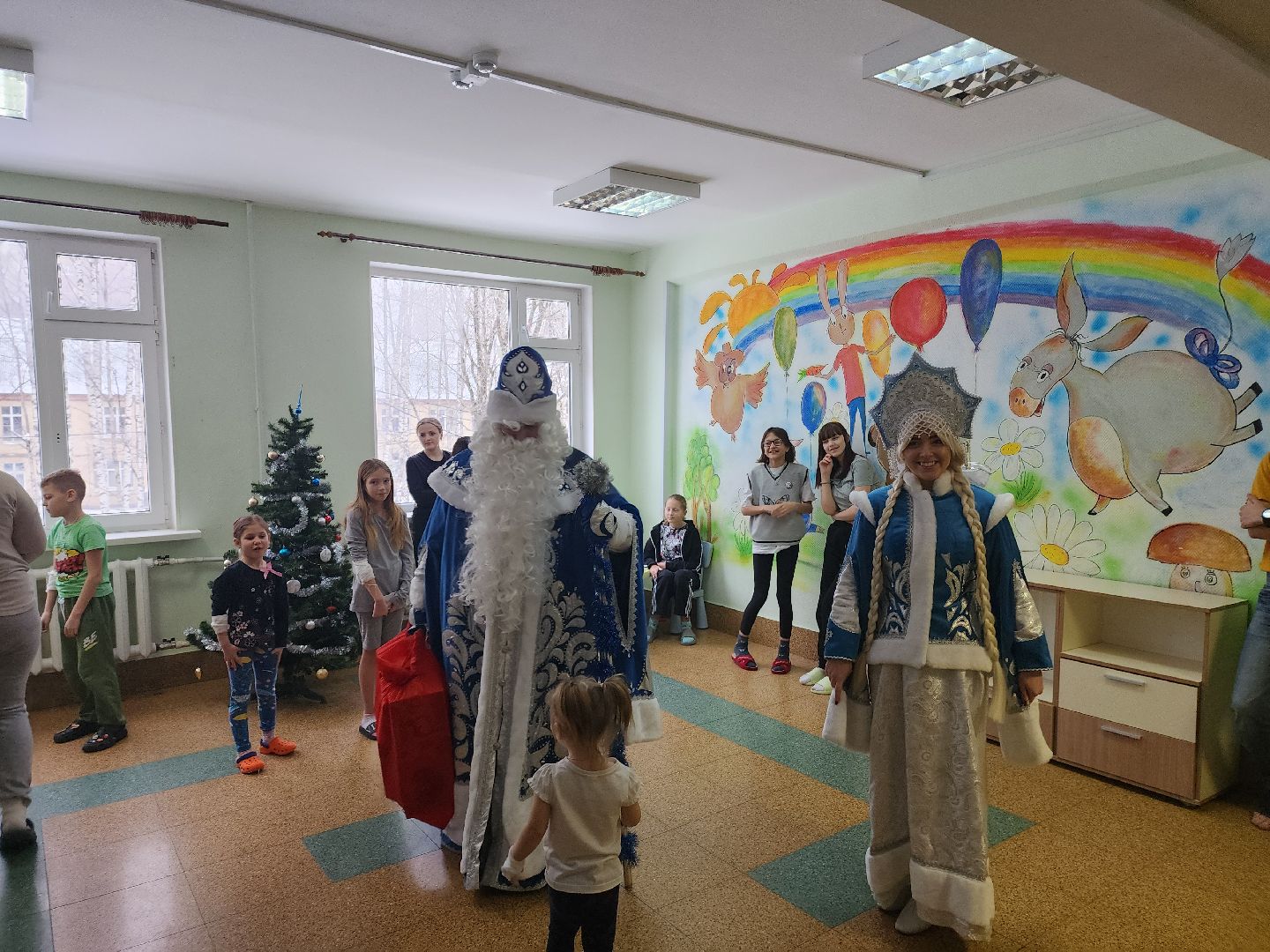 новый год, дед мороз и снегурочка, праздник для детей, вертикалки,