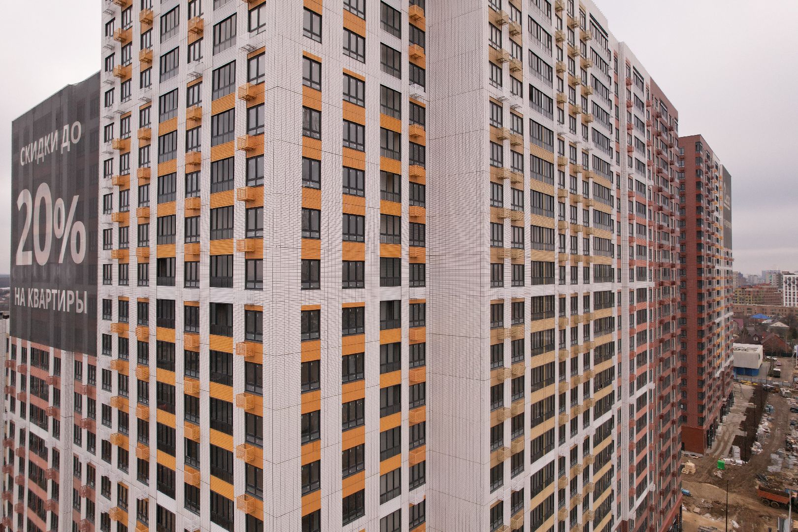 видео с коптера, жк, строительство, жилой дом,видео с коптера,