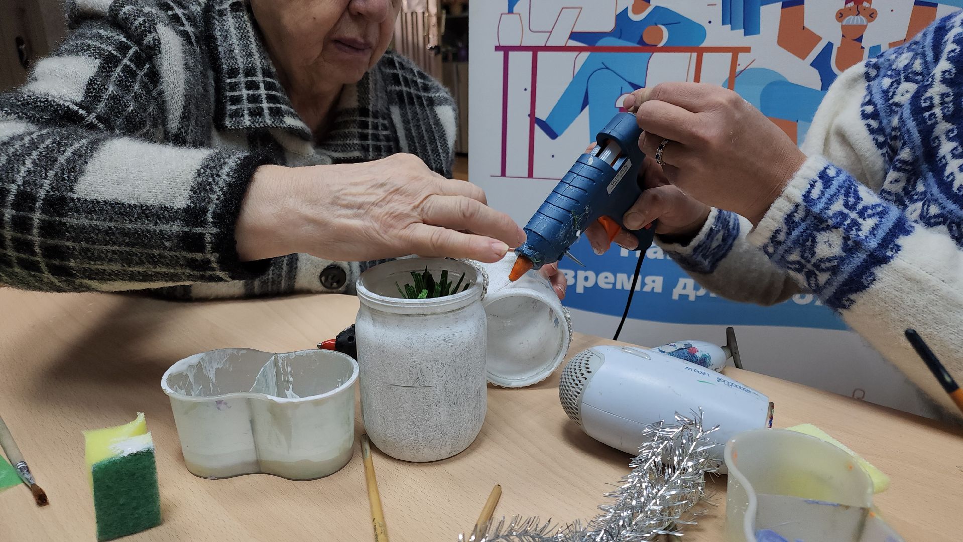 кашира, активное долголетие, поделка, подсвечник, светильник,